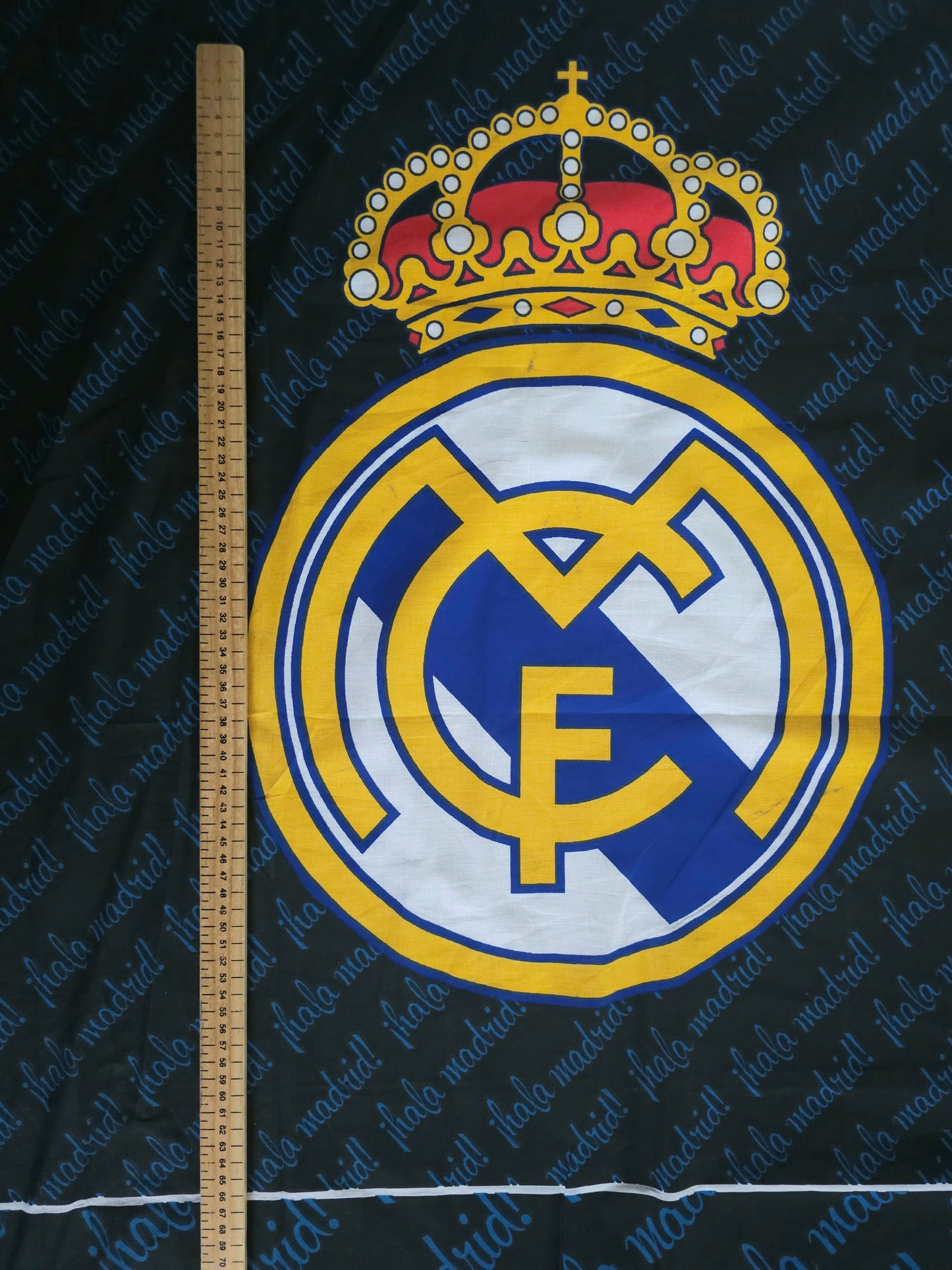 Real Madrid FC 100% Cotton Football Fabric *DEFECTED*
