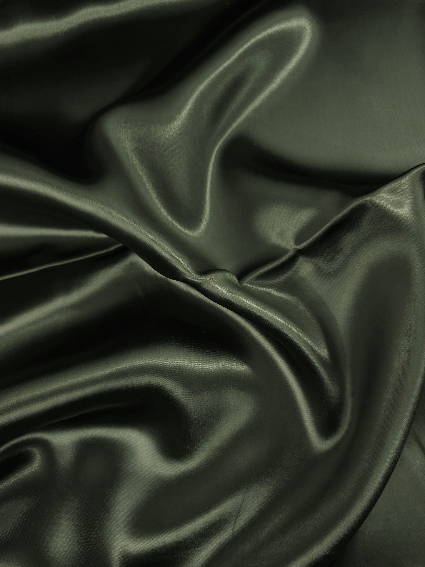 Olive Khaki Liquid Satin