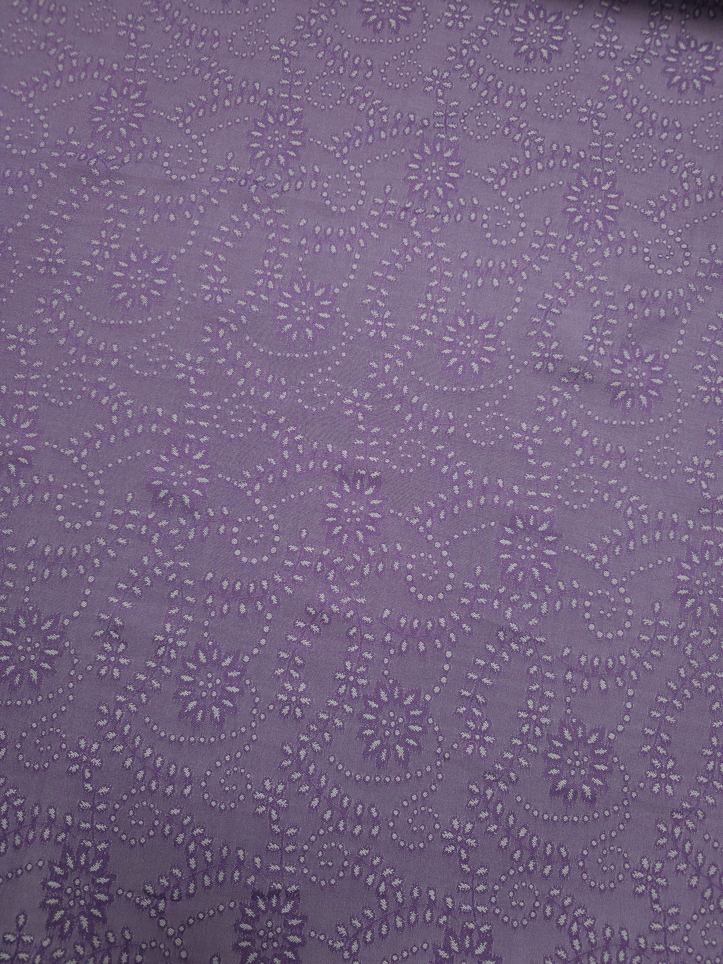 Light Purple Floral Spiral Poly