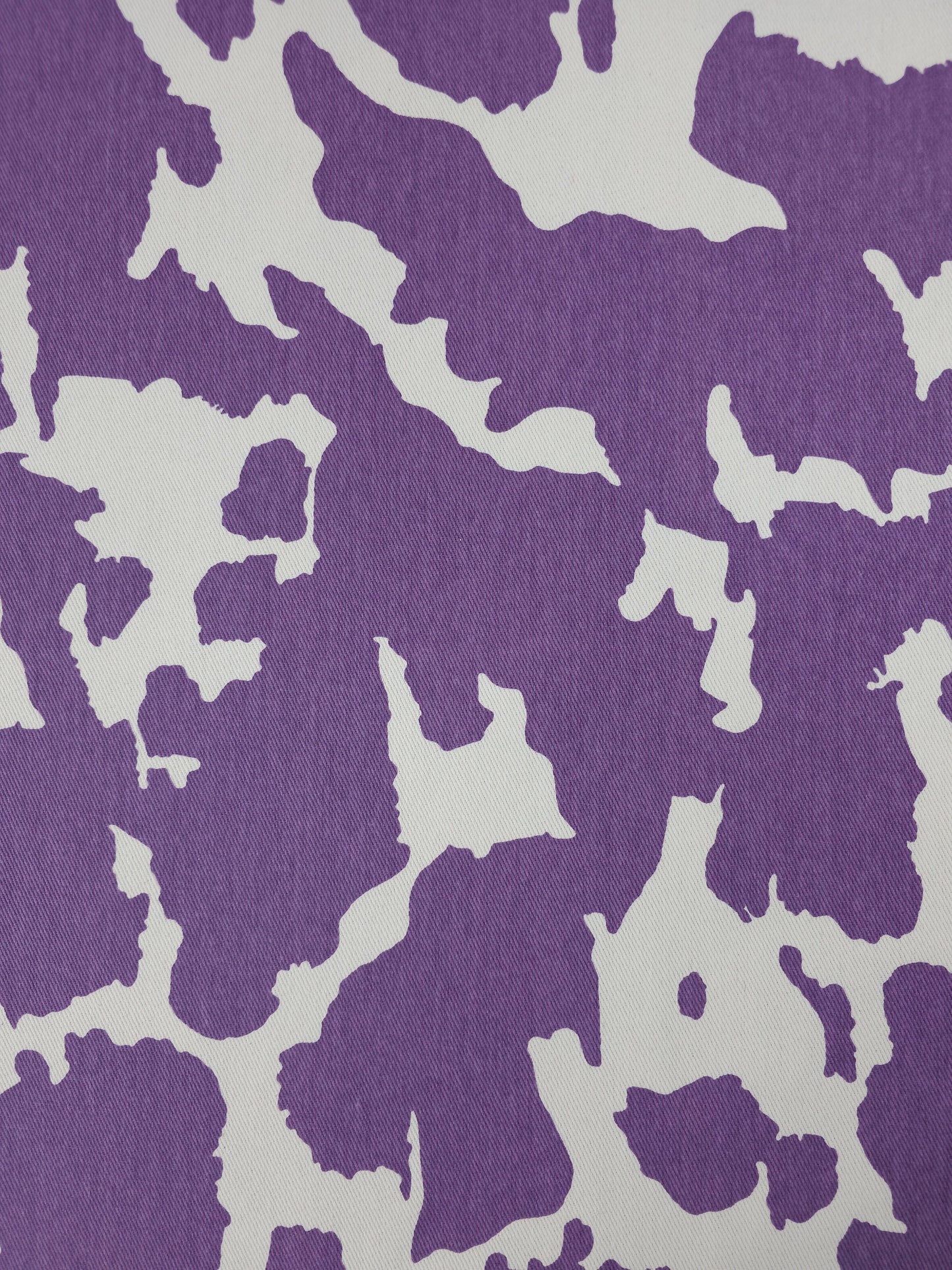 Purple/White Cow Denim