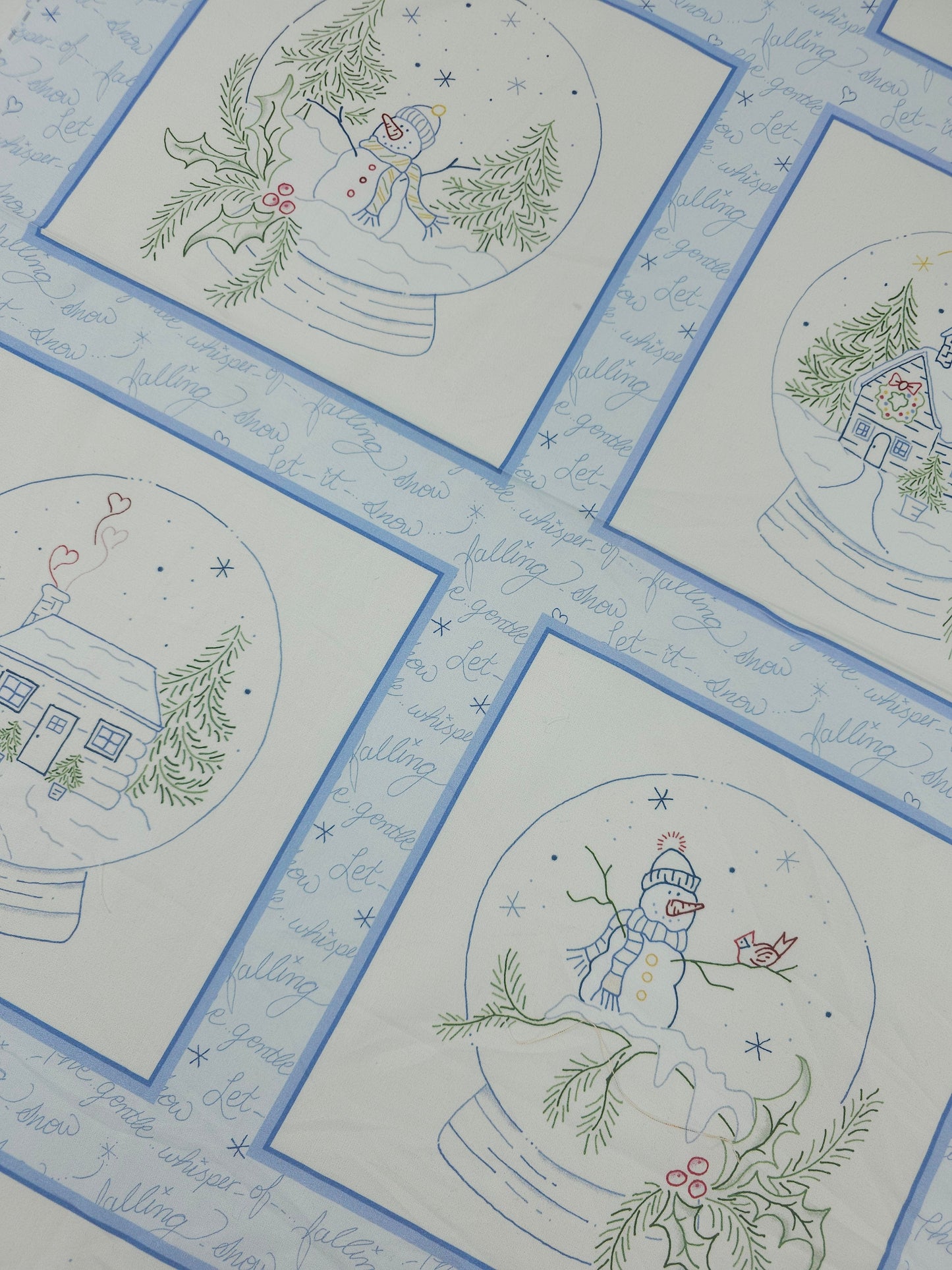 Snowglobe Frames 100% Cotton - 60cm Panel