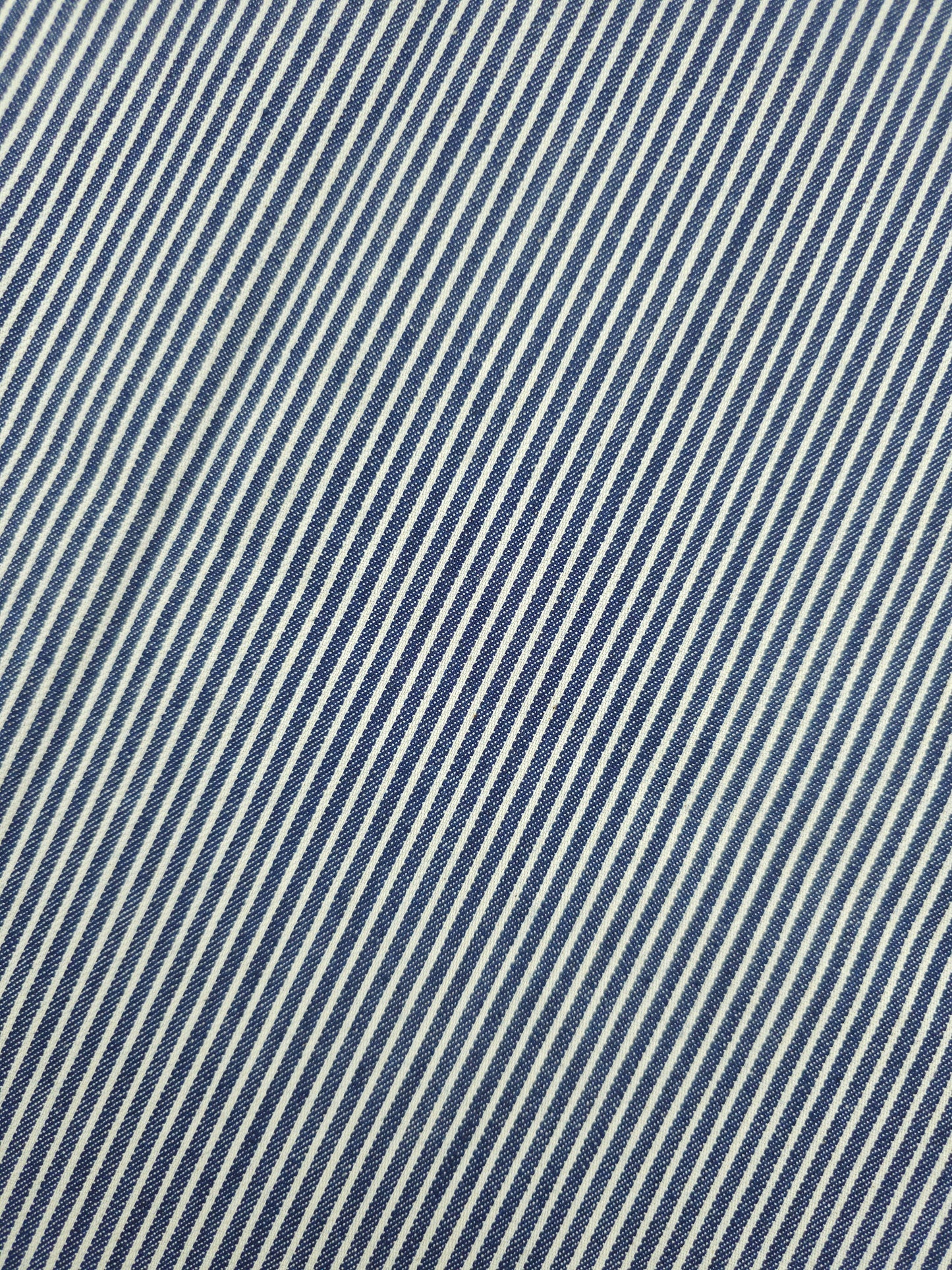 Blue/Ivory Stripe Denim
