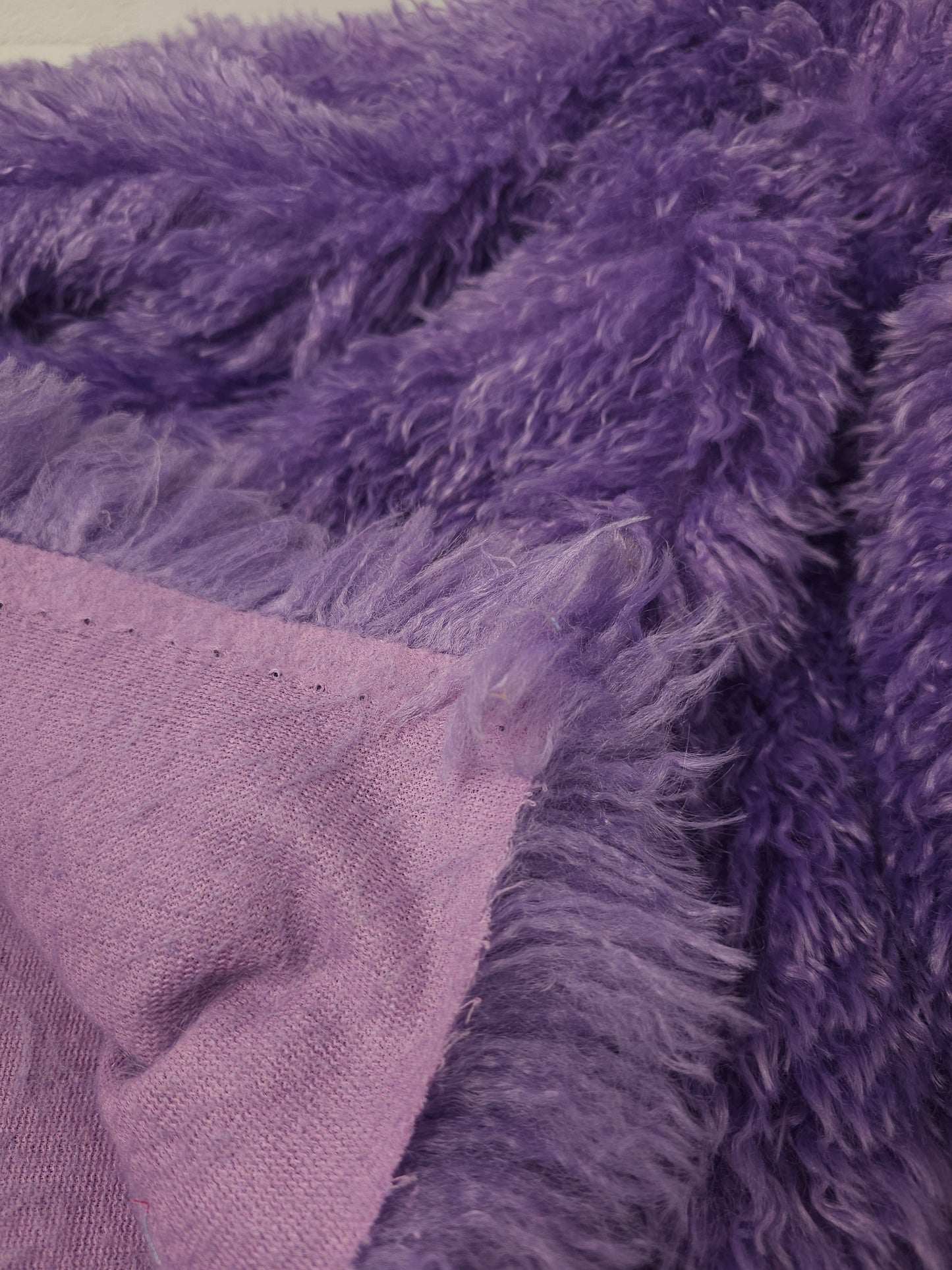 Purple Soft Shaggy Faux Fur