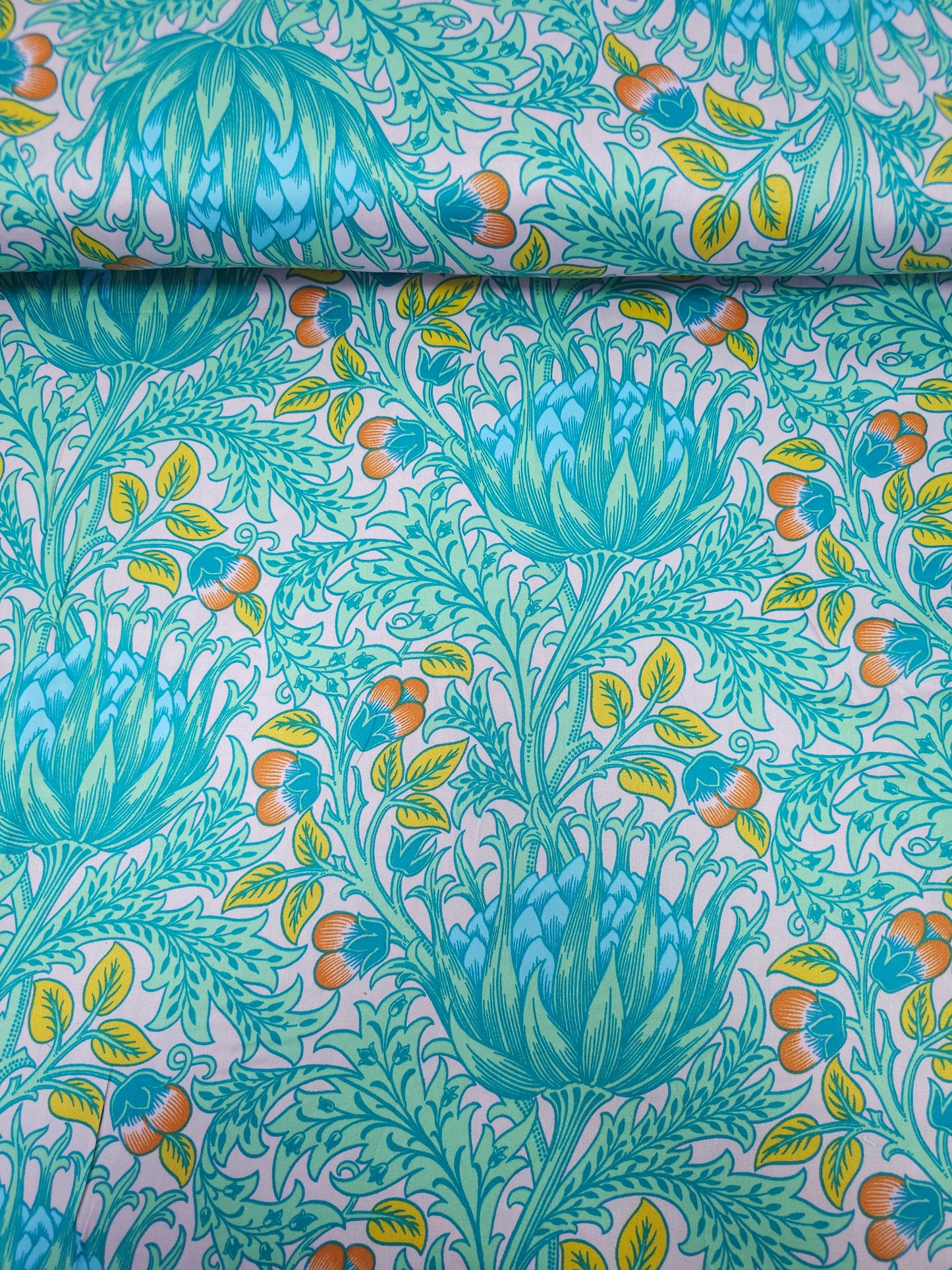 Floral Artichoke Cotton Sateen 108" - Kaffe Fassett X William Morris