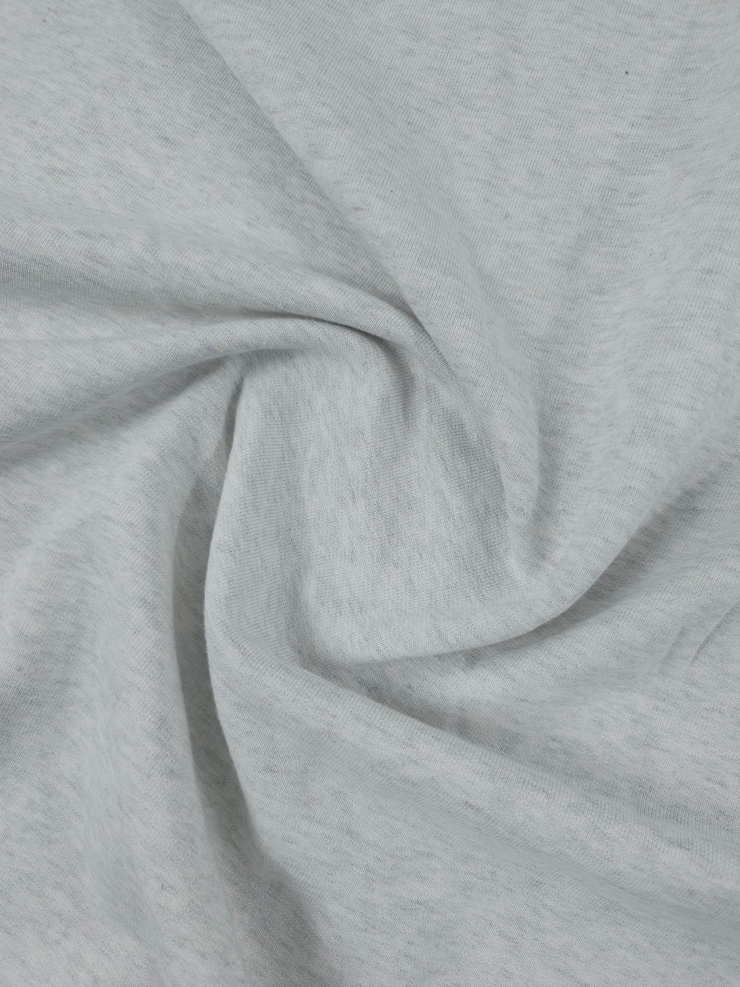 White/Grey Marl Fleece Backed Cotton Terry