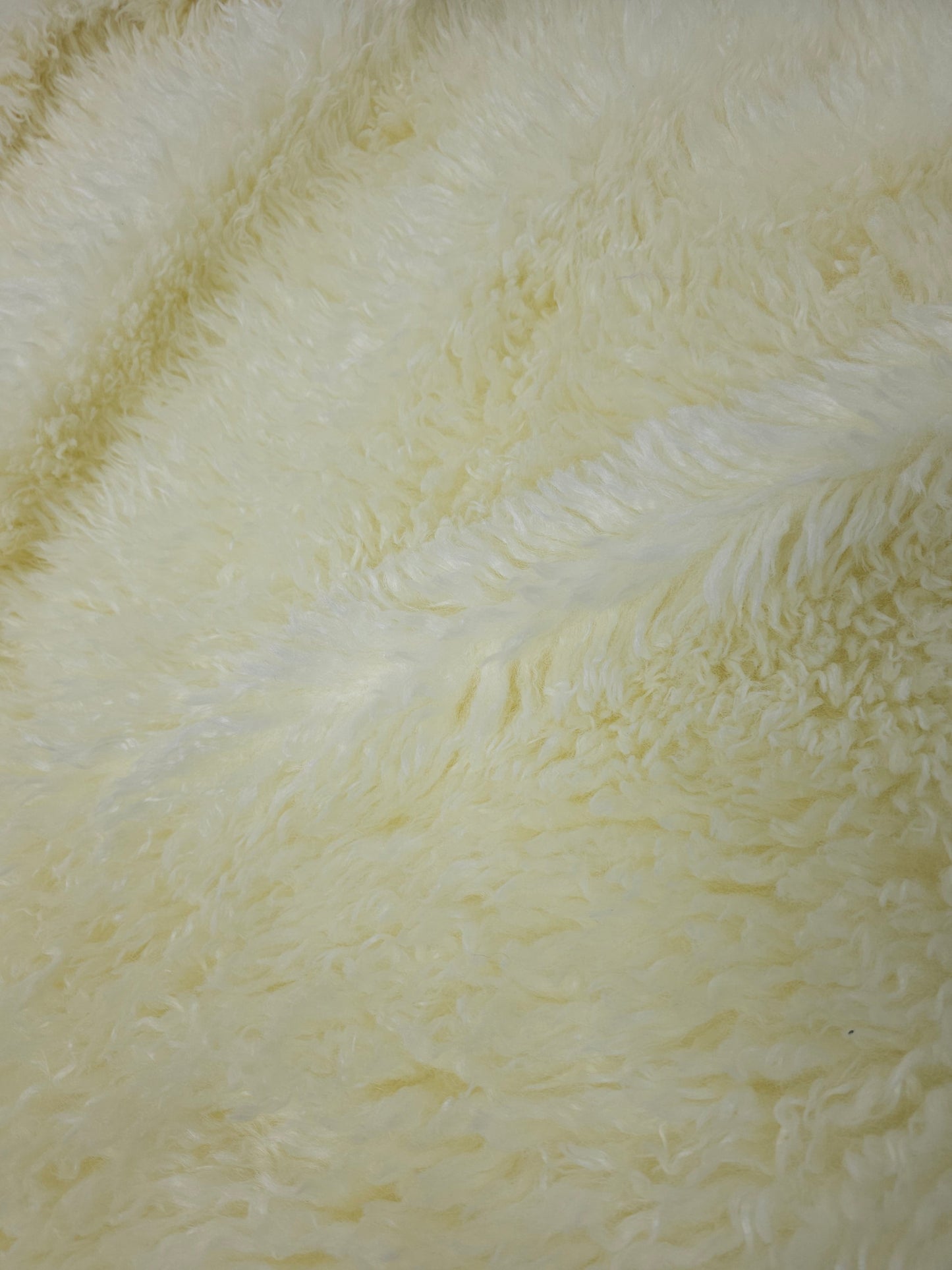Ivory Cream Soft Shaggy Faux Fur