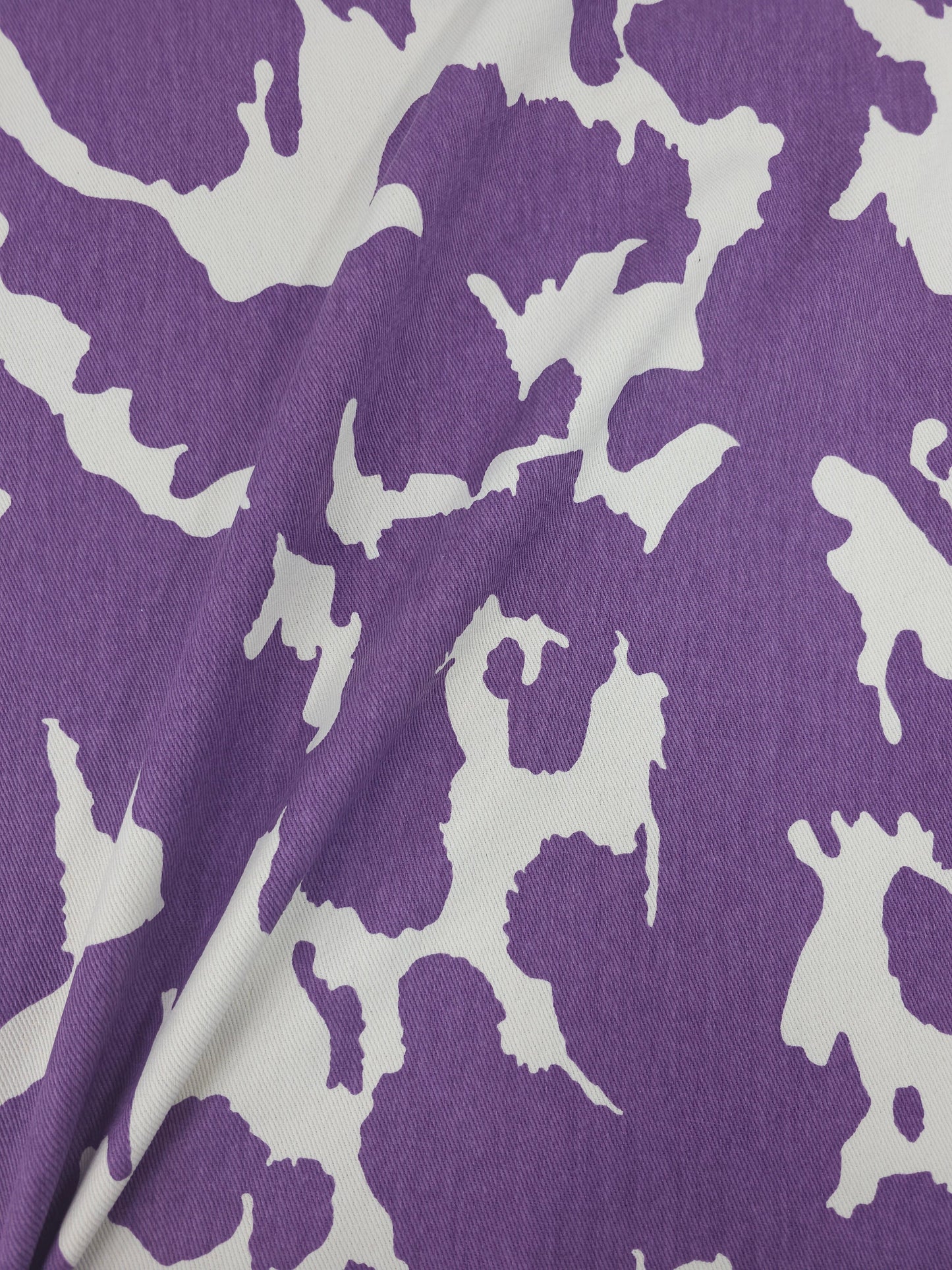 Purple/White Cow Denim
