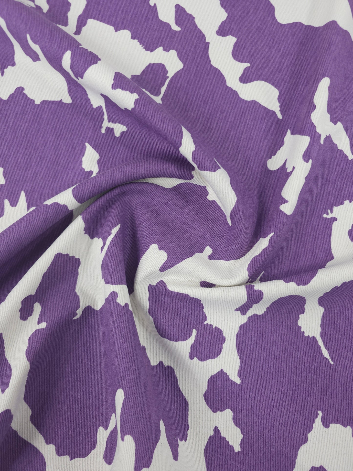 Purple/White Cow Denim