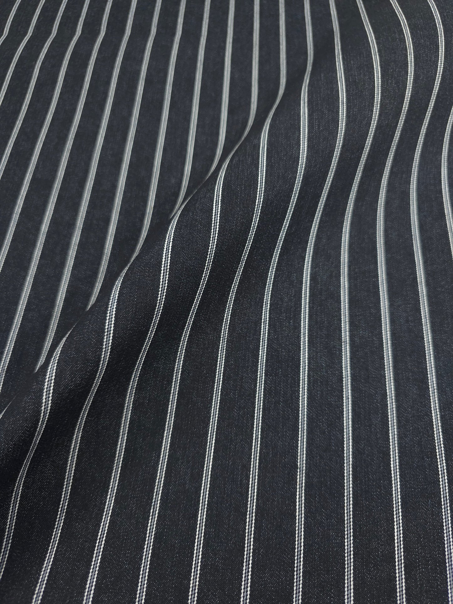 Black/Grey Stripe Denim