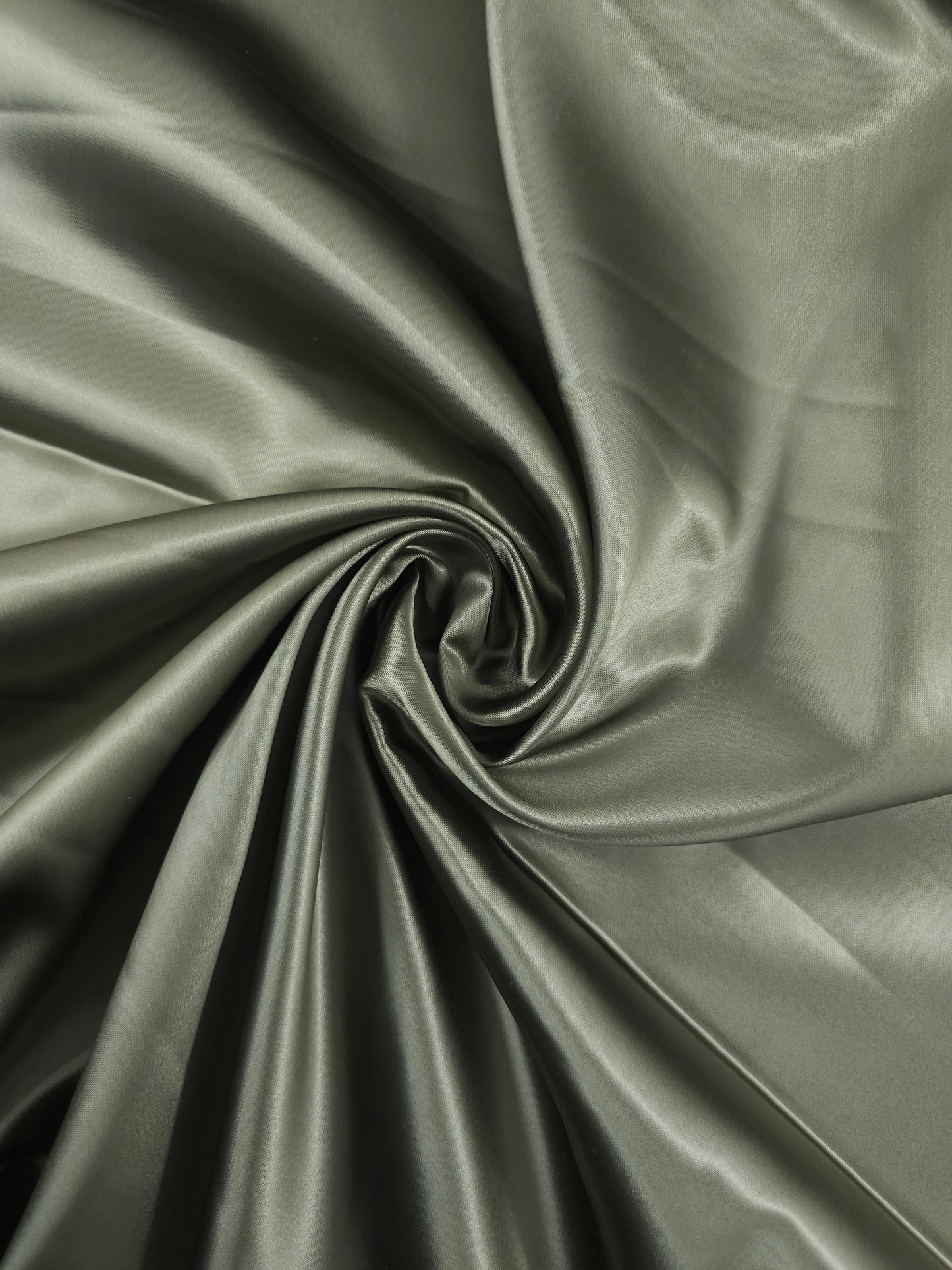 Moss Khaki Liquid Satin