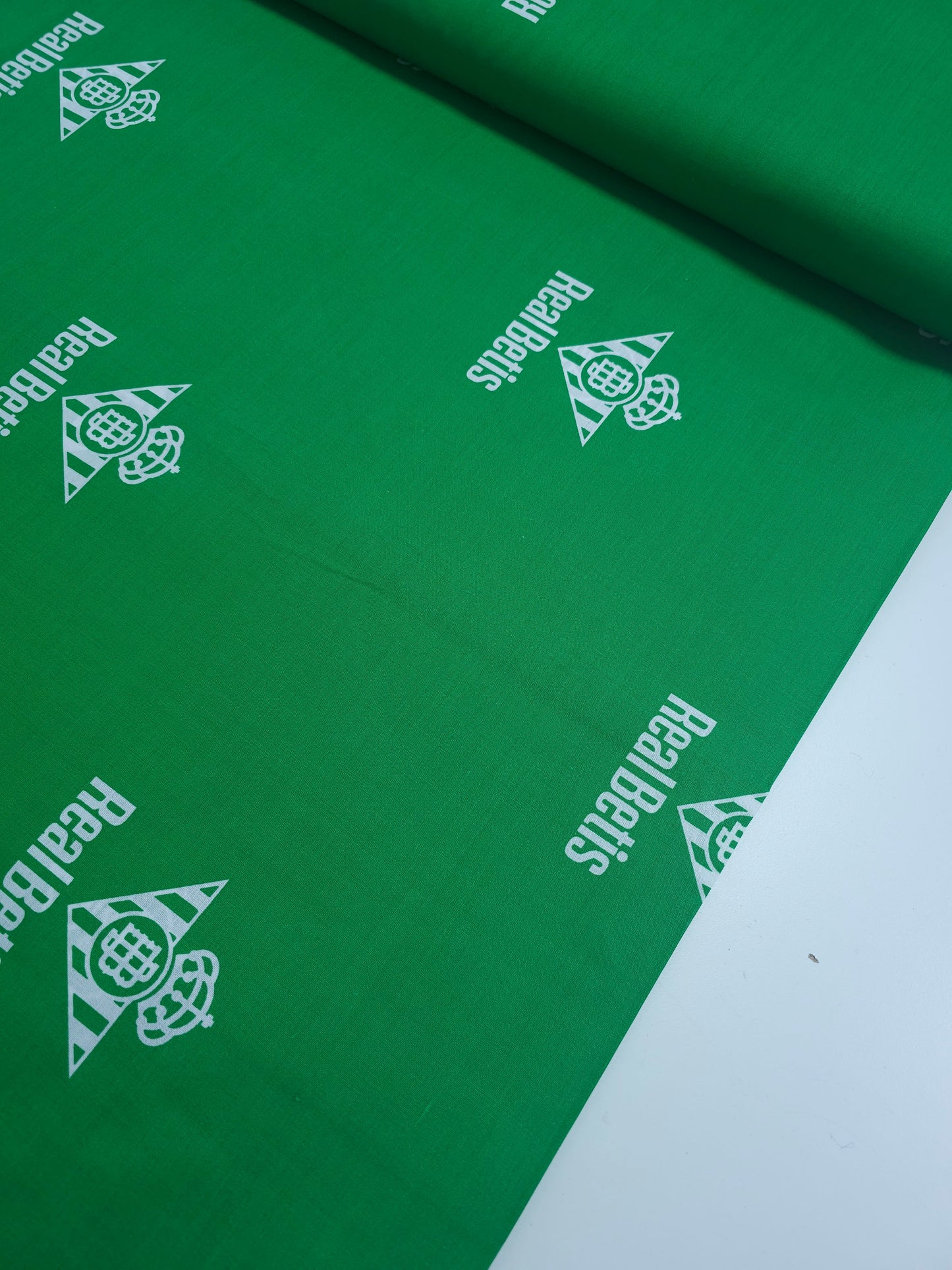 Green Real Betis FC 100% Cotton Football Fabric 102"