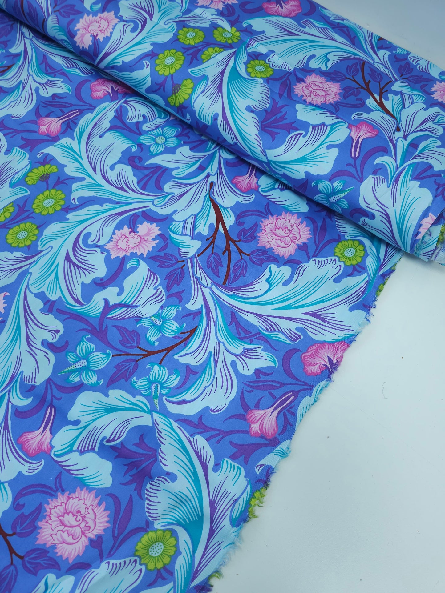 Floral Free Spirit Cotton Sateen 108" - Kaffe Fassett X William Morris *EXTRA WIDE*