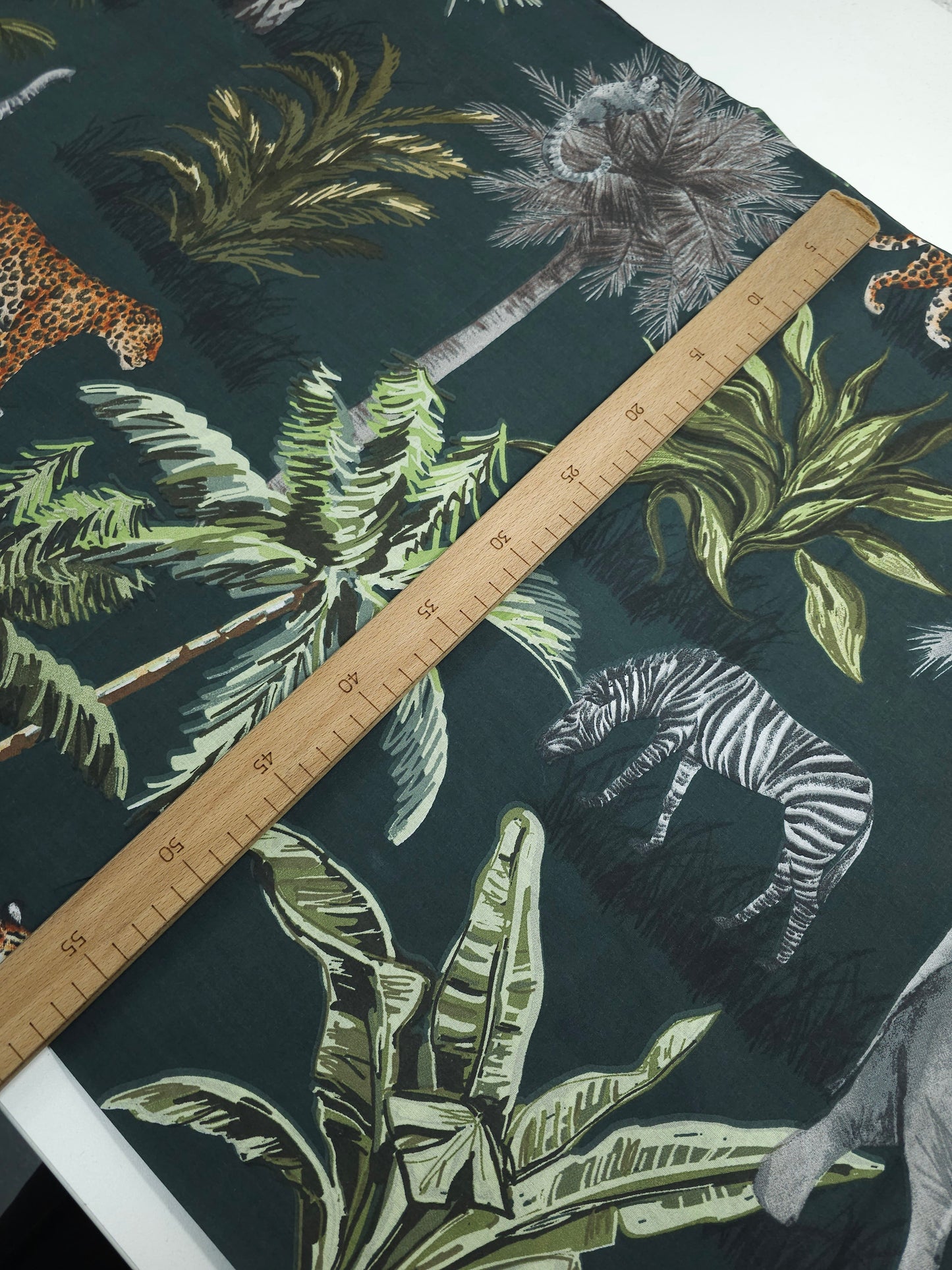 Safari Animal Palm 100% Cotton 90" *EXTRA WIDE*