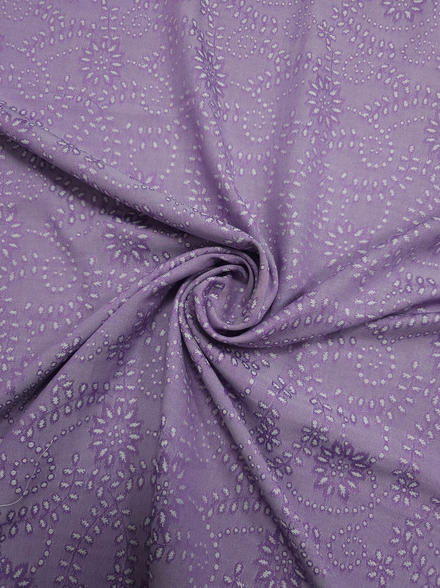 Light Purple Floral Spiral Poly