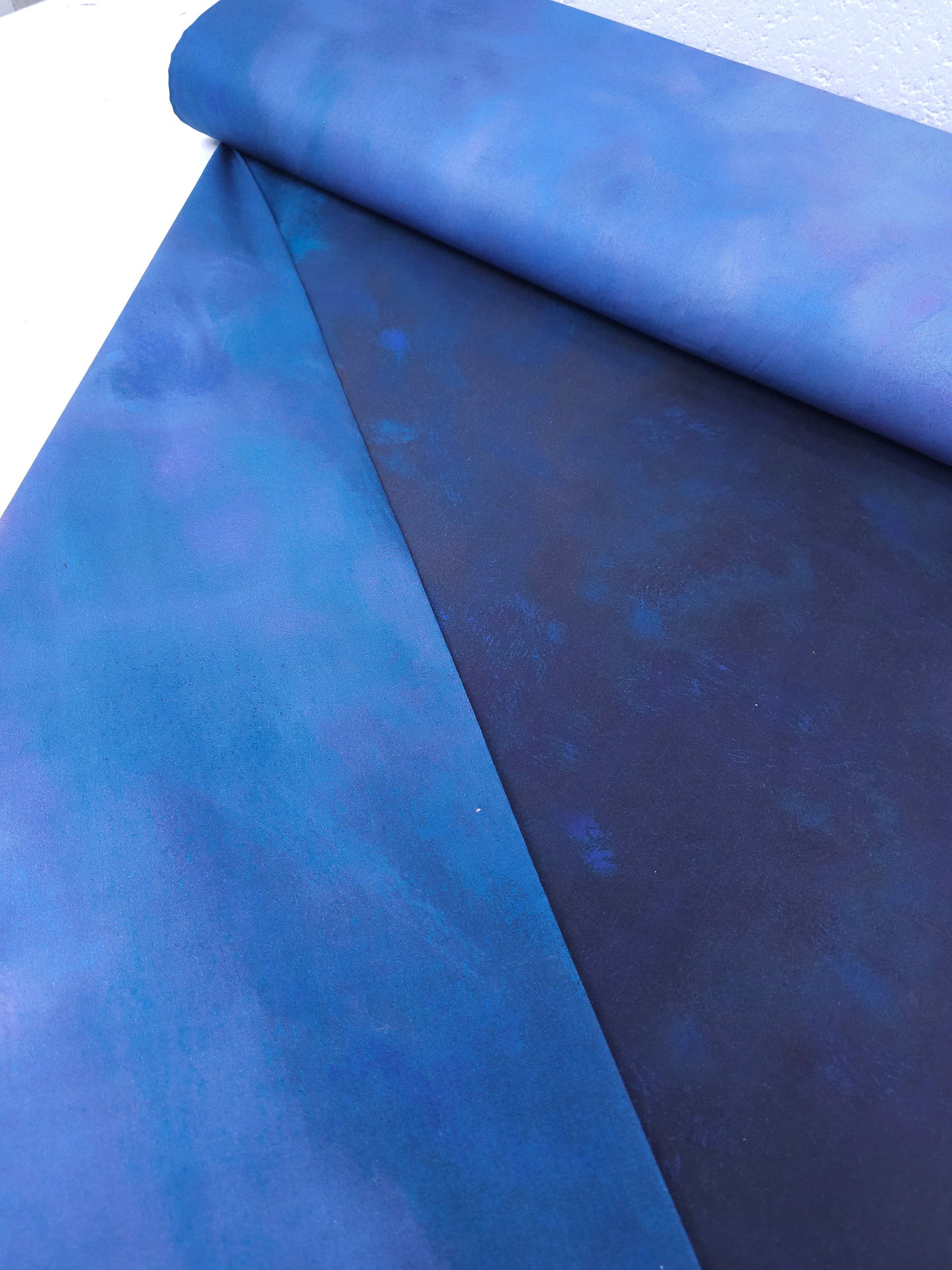 Midnight Blue/Purple Tie Dye 100% Cotton 106" - Robert Kaufman *EXTRA WIDE*