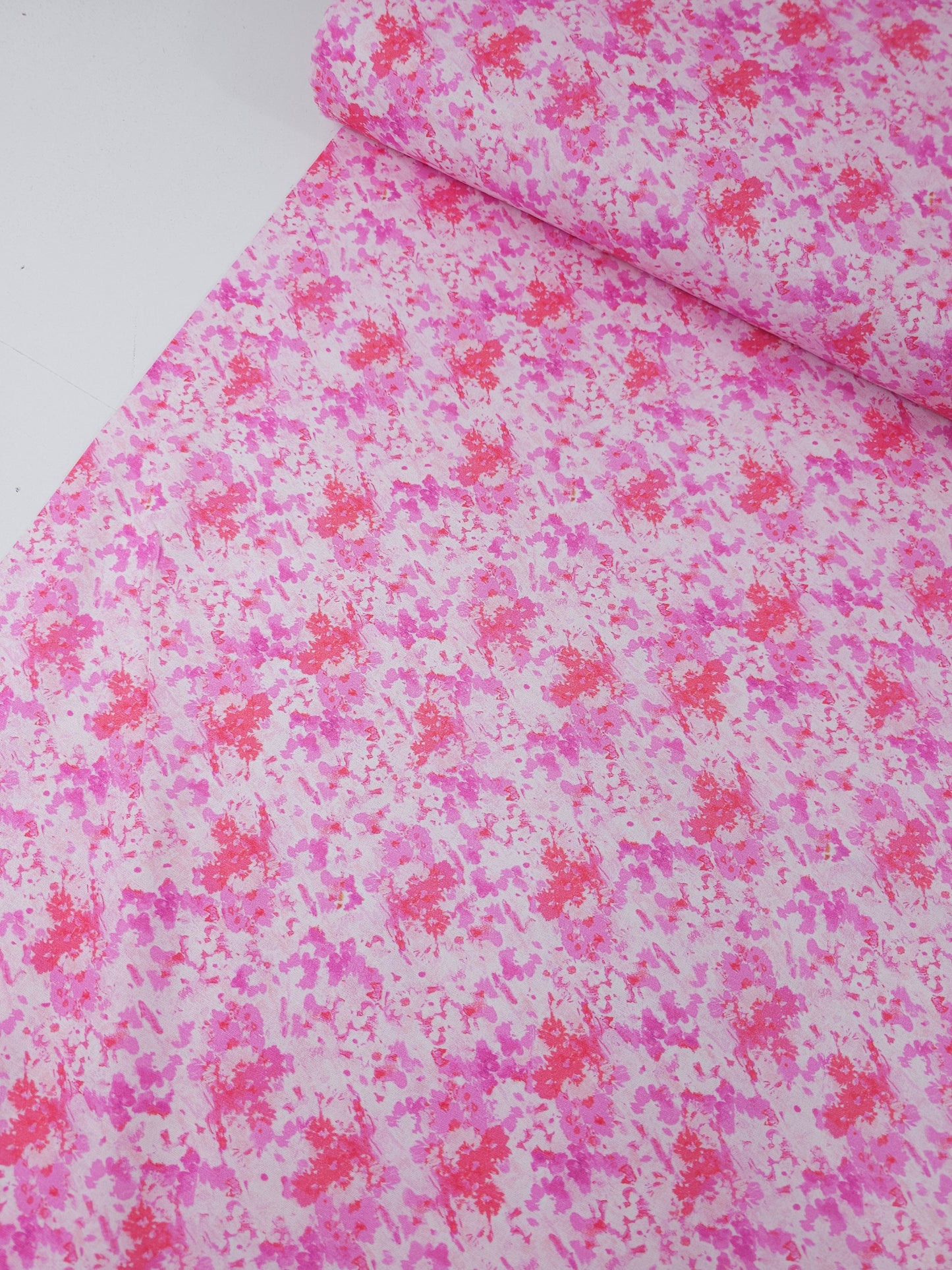 Pink Floral Monet 100% Cotton