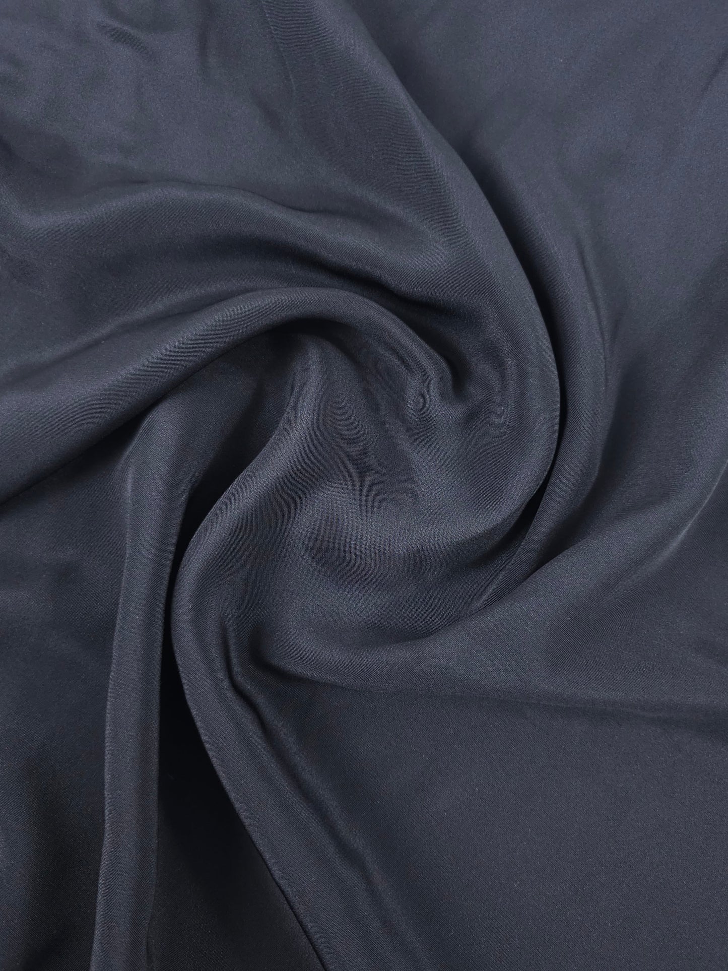 Black Poly Crepe - 1.40m Piece