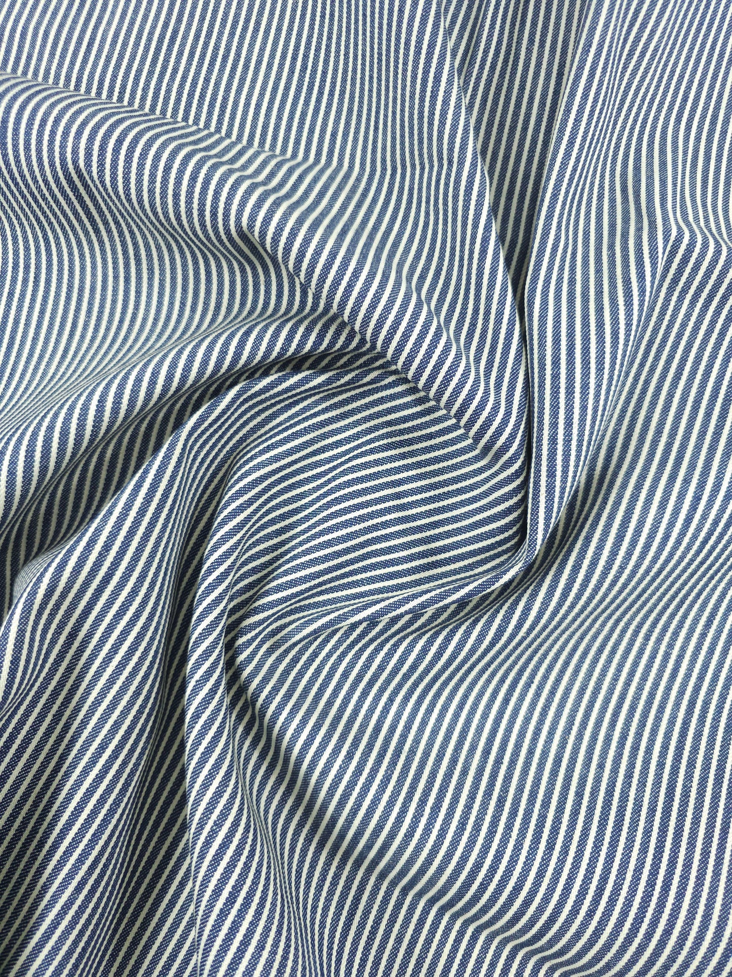 Blue/Ivory Stripe Denim