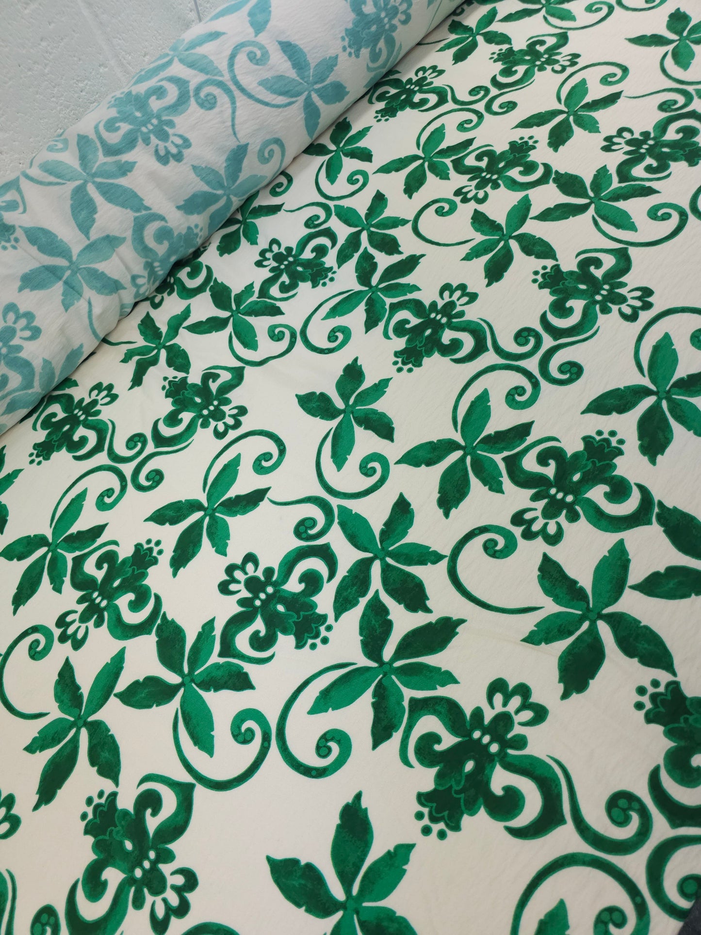 Green/Ivory Wonder Floral Modal Viscose