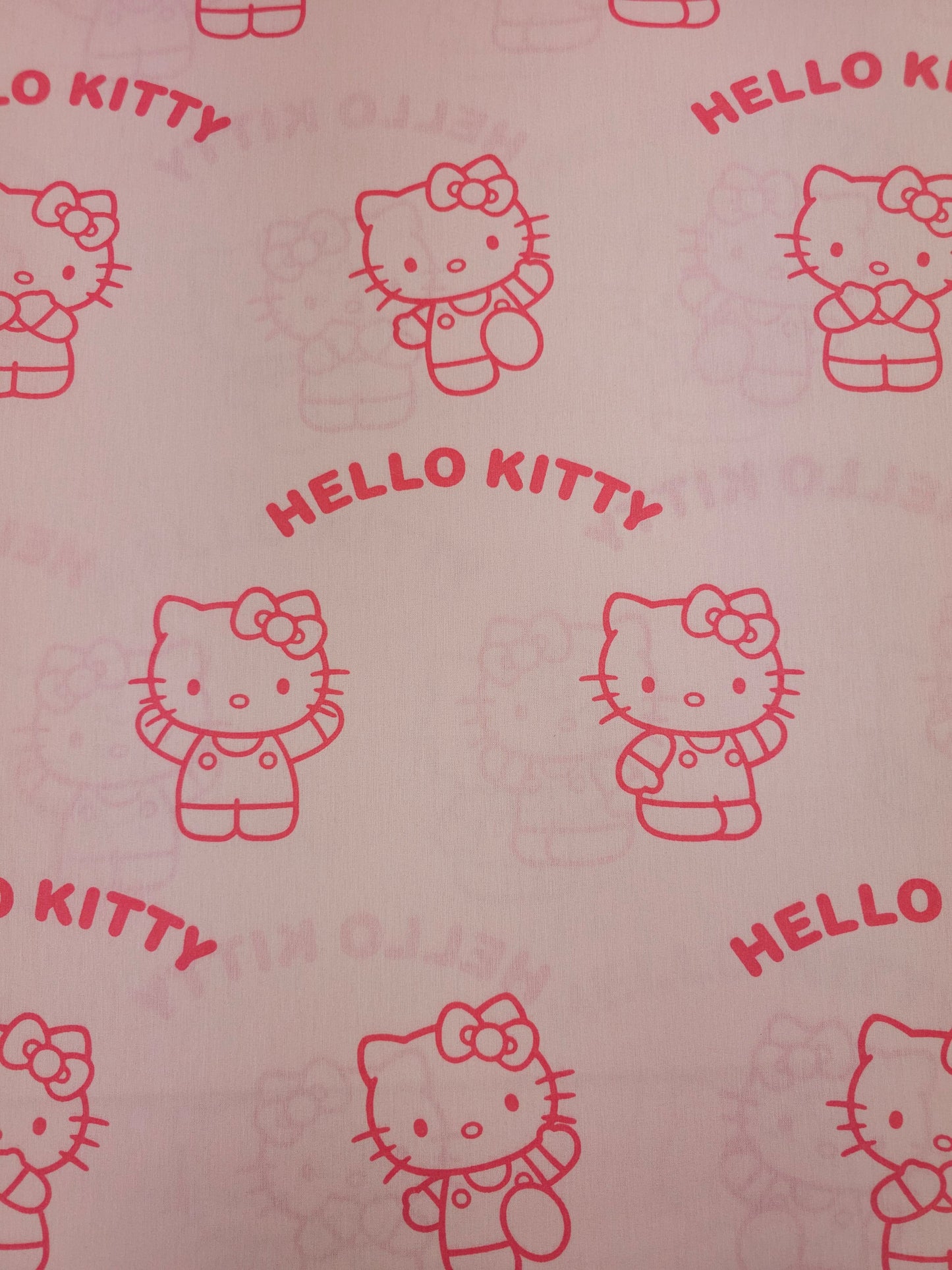 Candy Pink Hello Kitty 100% Cotton 80" *EXTRA WIDE*