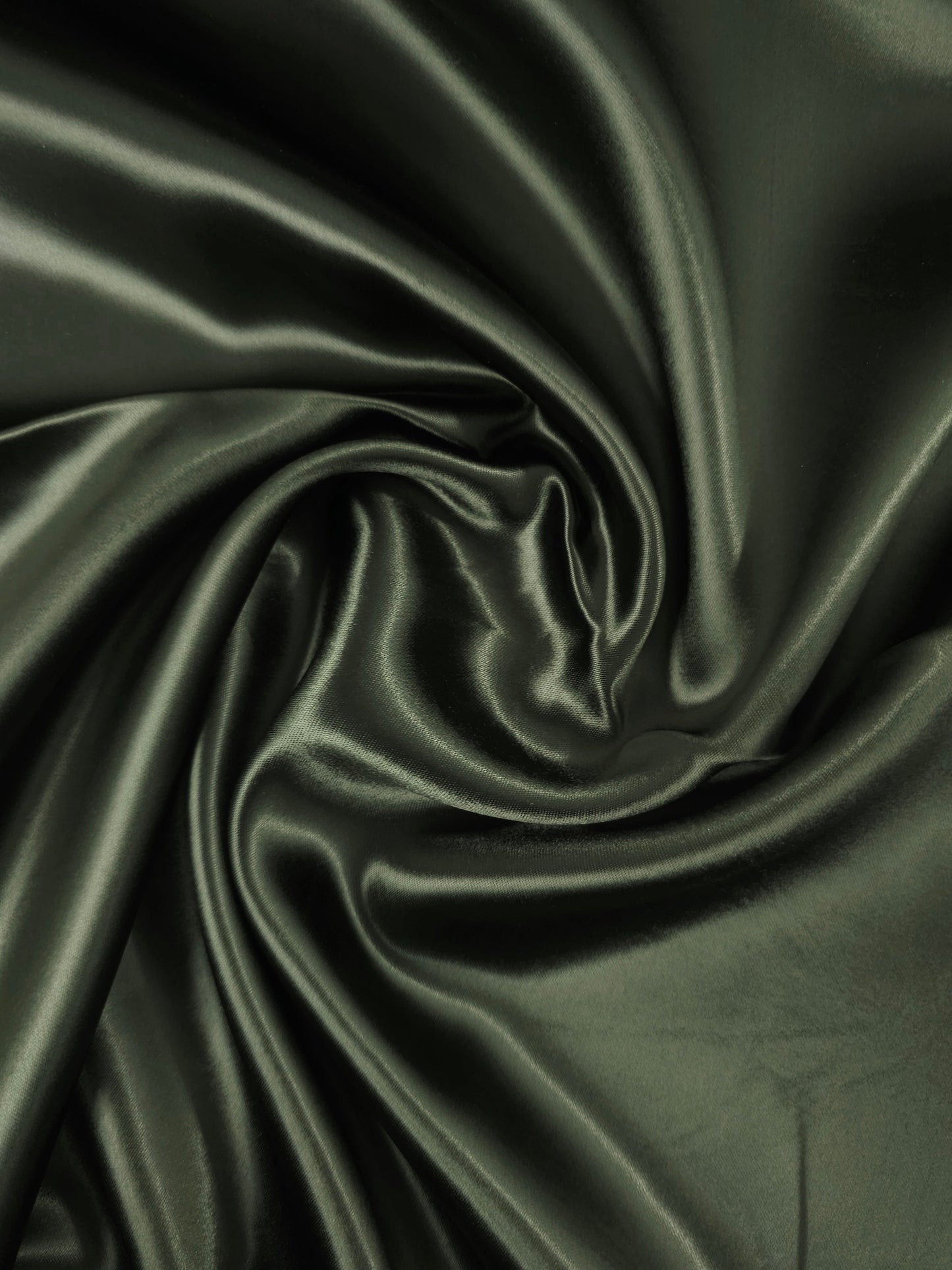 Olive Khaki Liquid Satin