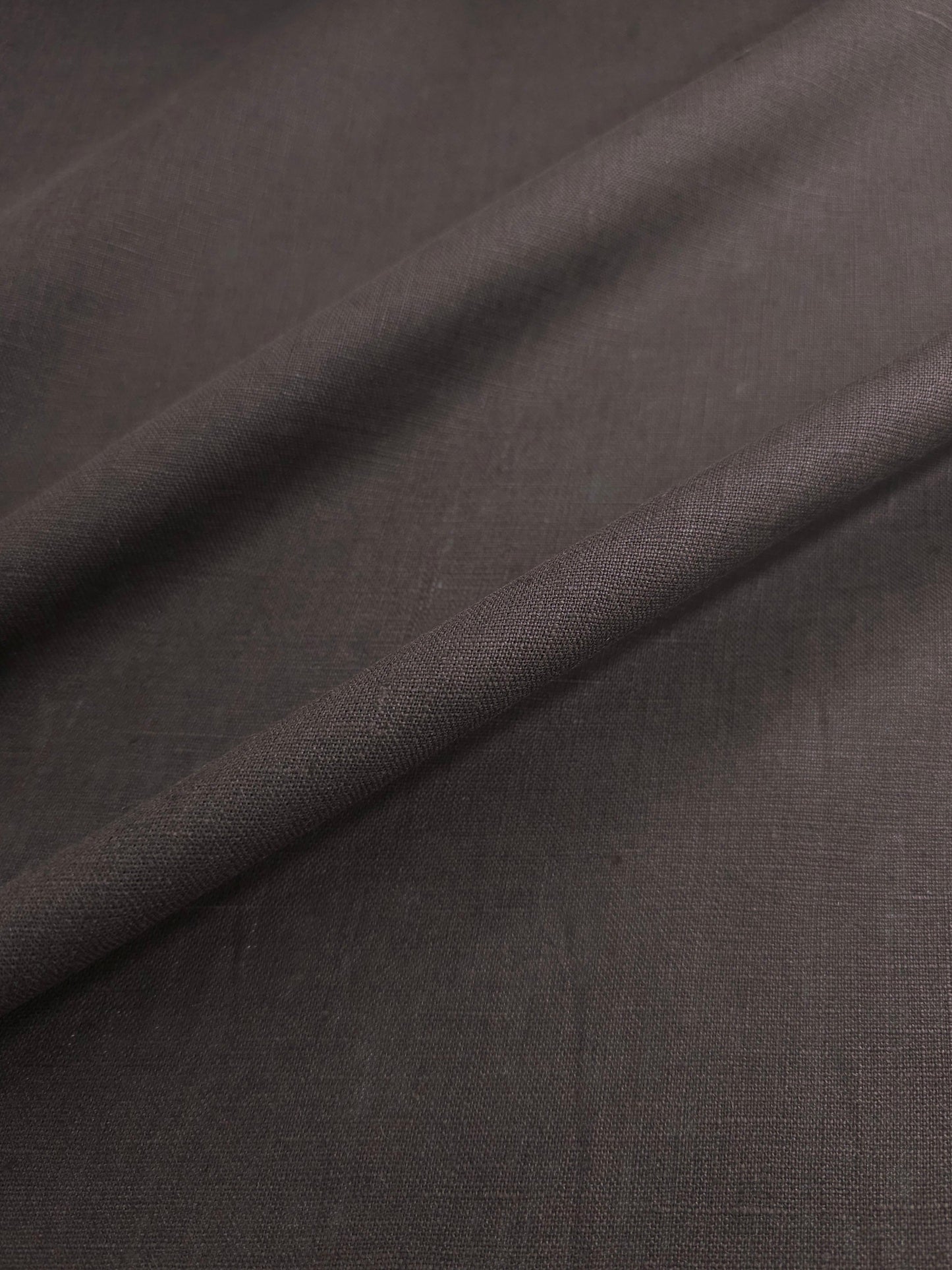 Dark Brown 100% Linen