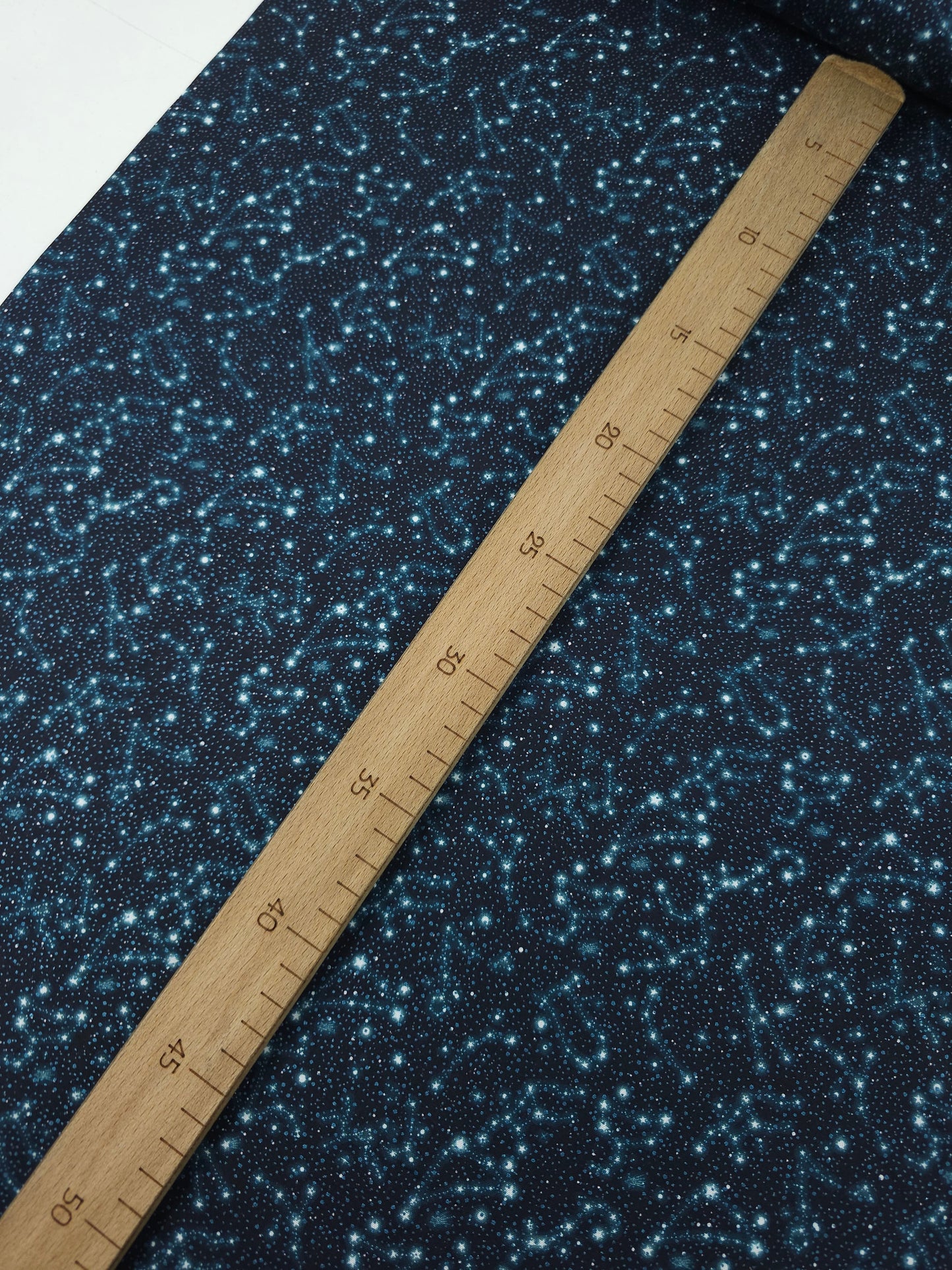 Petrol Navy Horoscope Skies 100% Cotton - Benartex