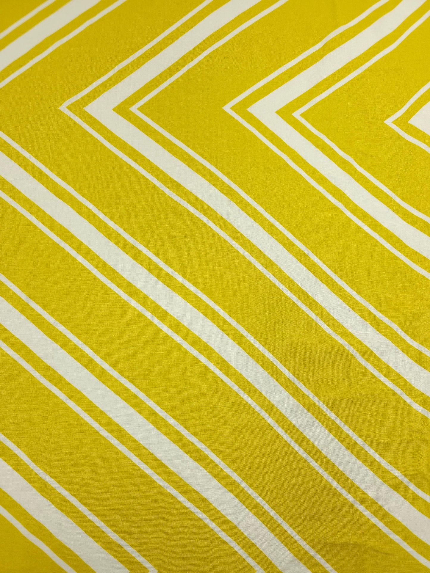 Mustard Yellow ZigZag Viscose Challis *DEFECT*