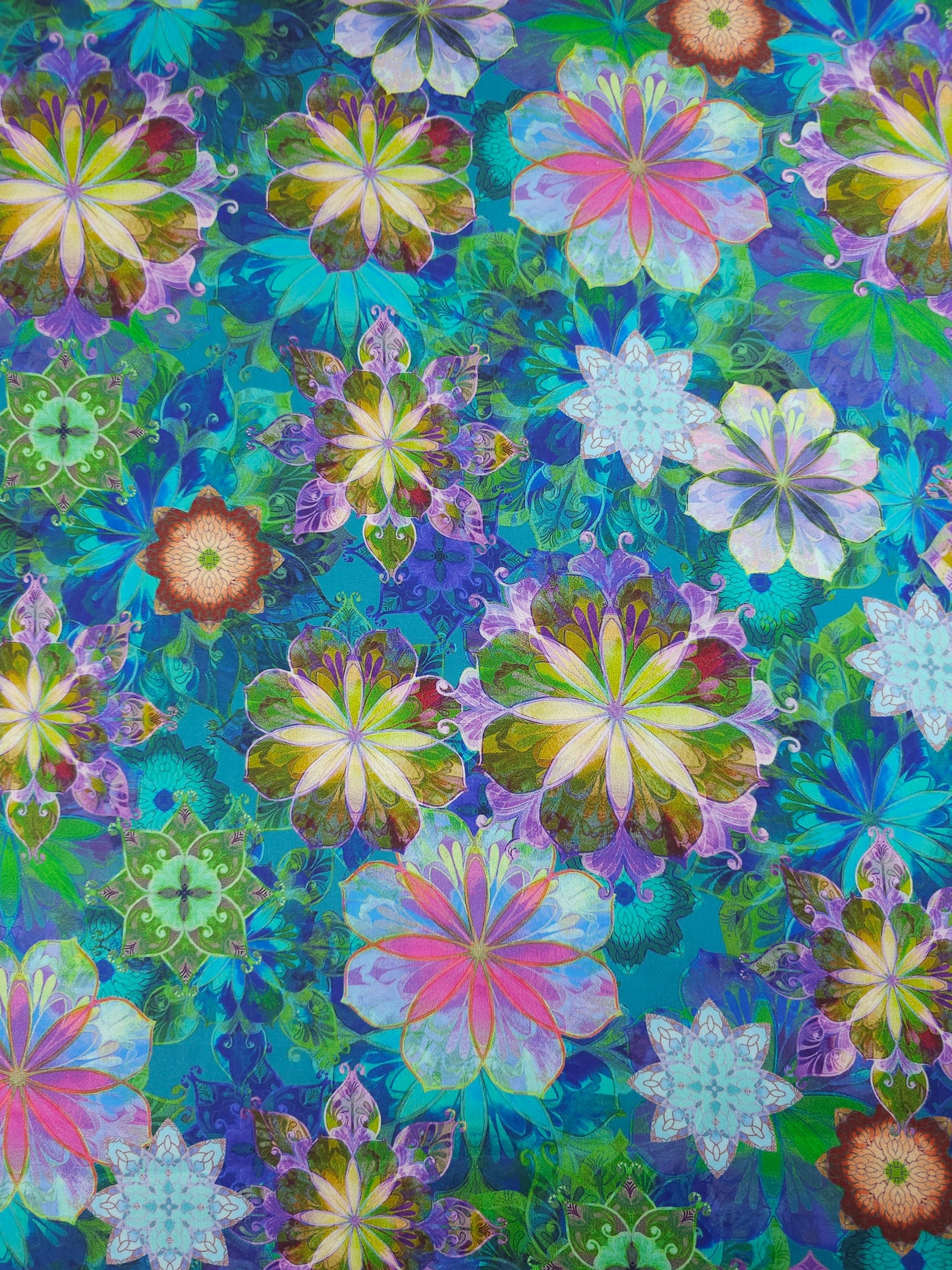 Dazzle Venice Floral Cotton Sateen 108" - Robert Kaufman *EXTRA WIDE*