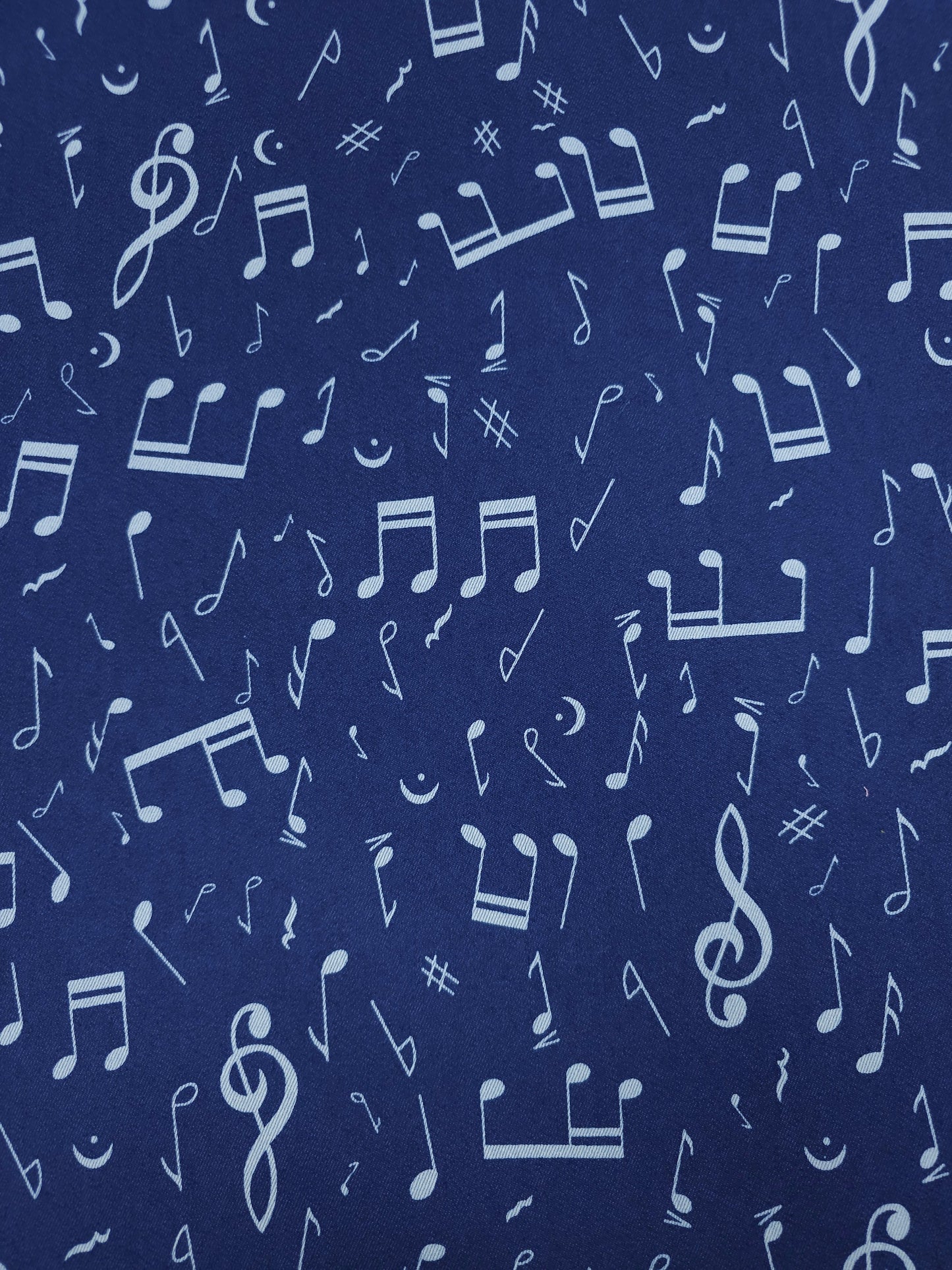 Blue/Light Blue Musical Note Denim