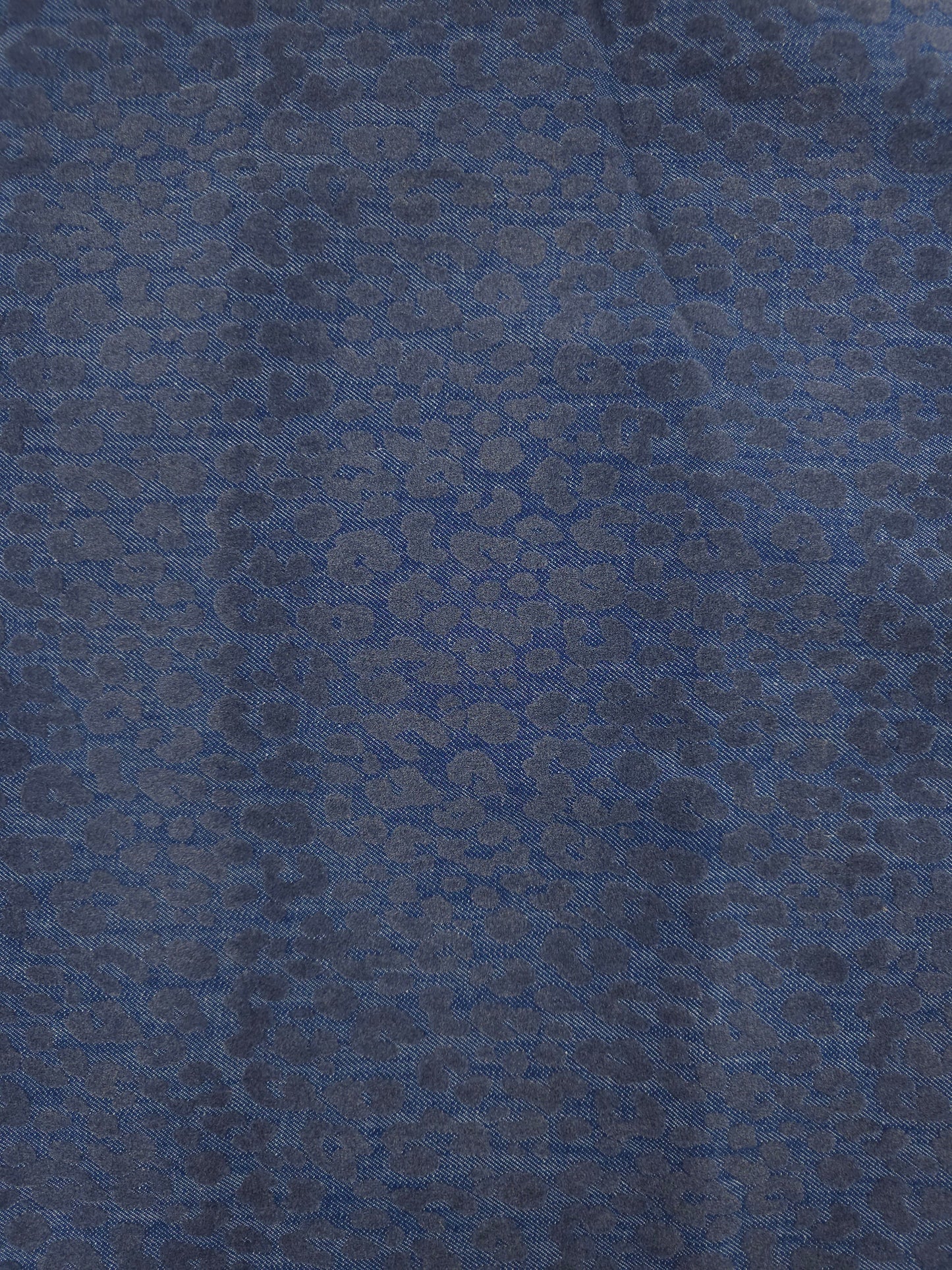 Blue Leopard Dressmaking Denim