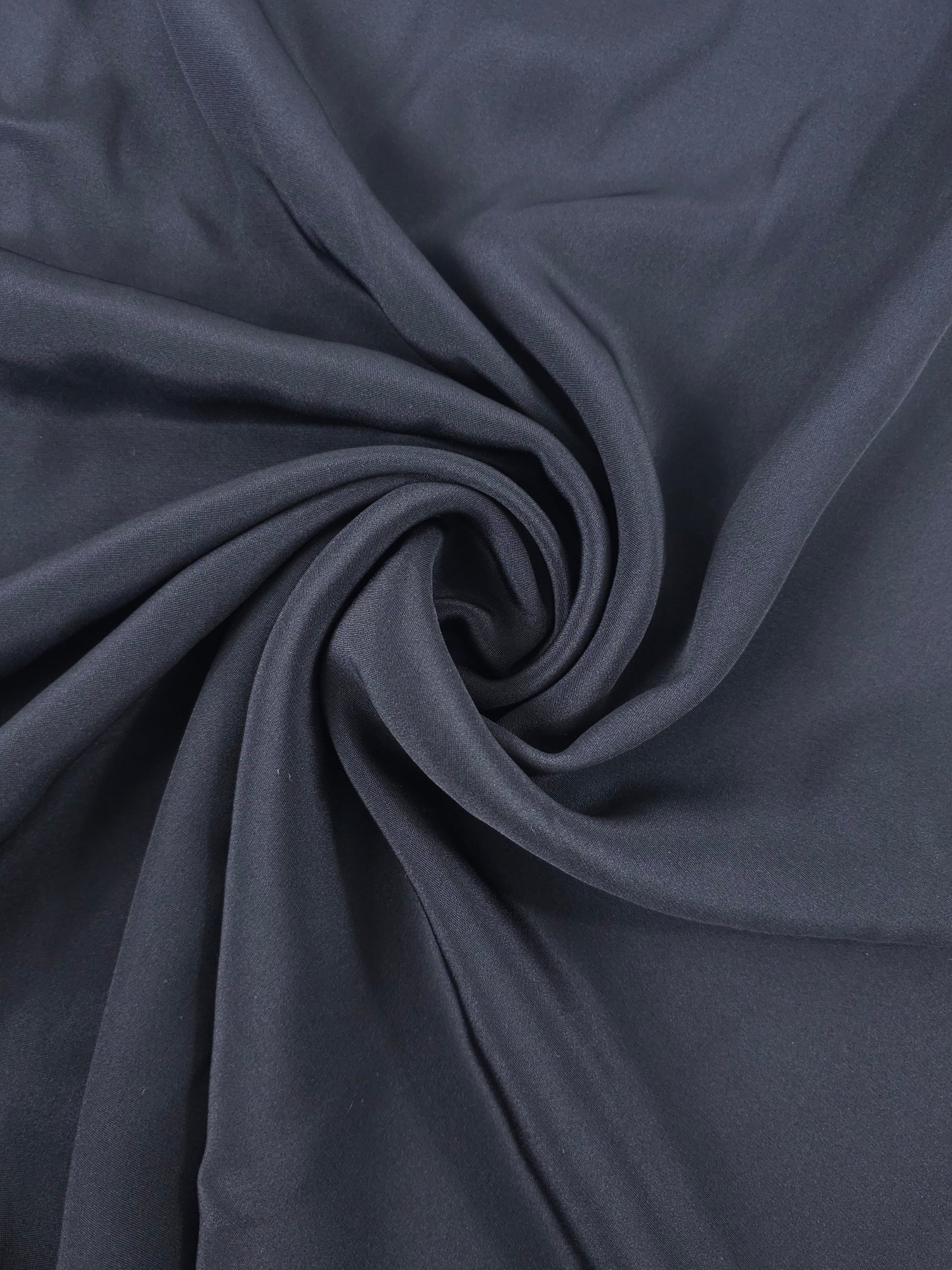 Black Poly Crepe - 1.40m Piece