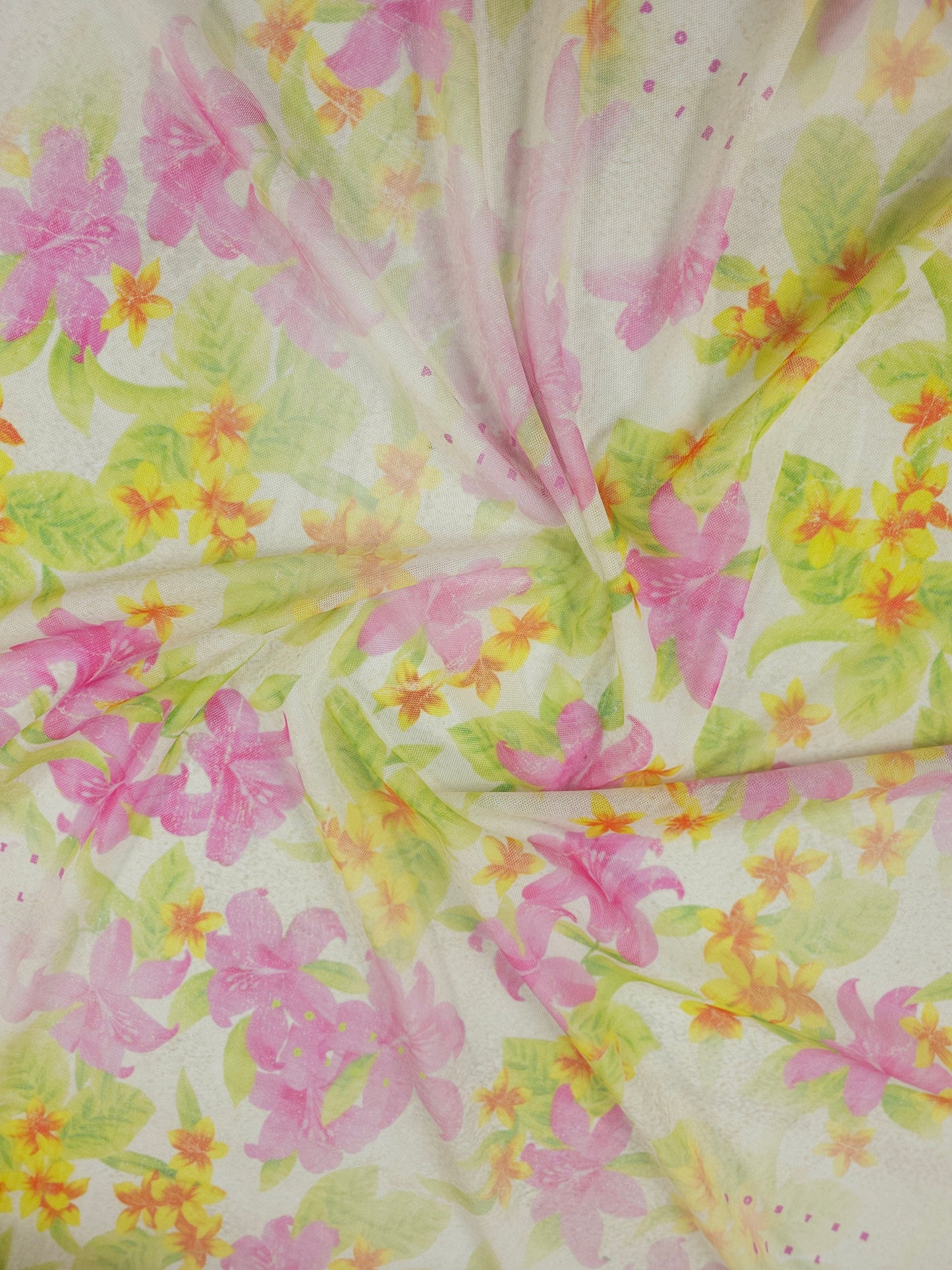 Static Fade Hibiscus Floral Mesh *POSTER GIRL*