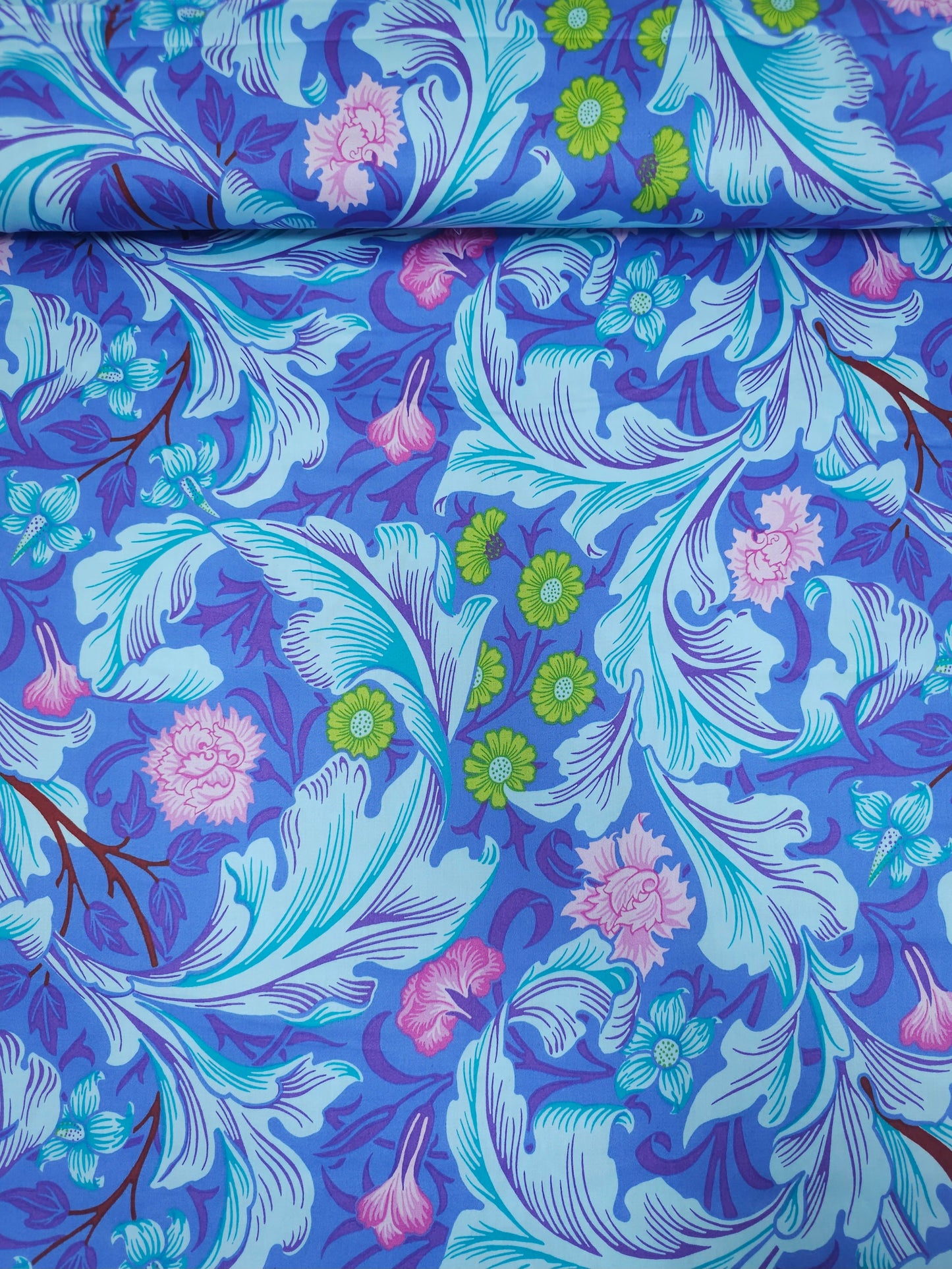 Floral Free Spirit Cotton Sateen 108" - Kaffe Fassett X William Morris *EXTRA WIDE*