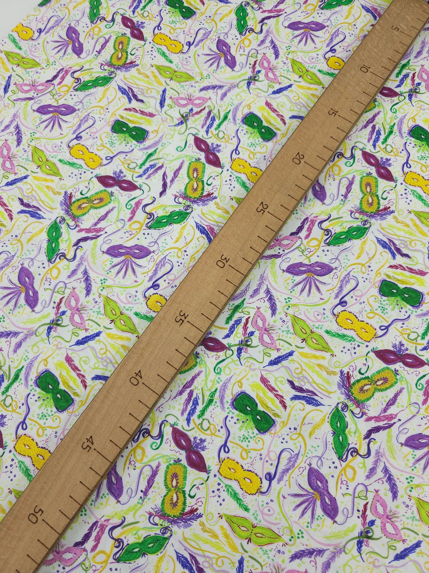 Mardi Gras Masquerade 100% Cotton