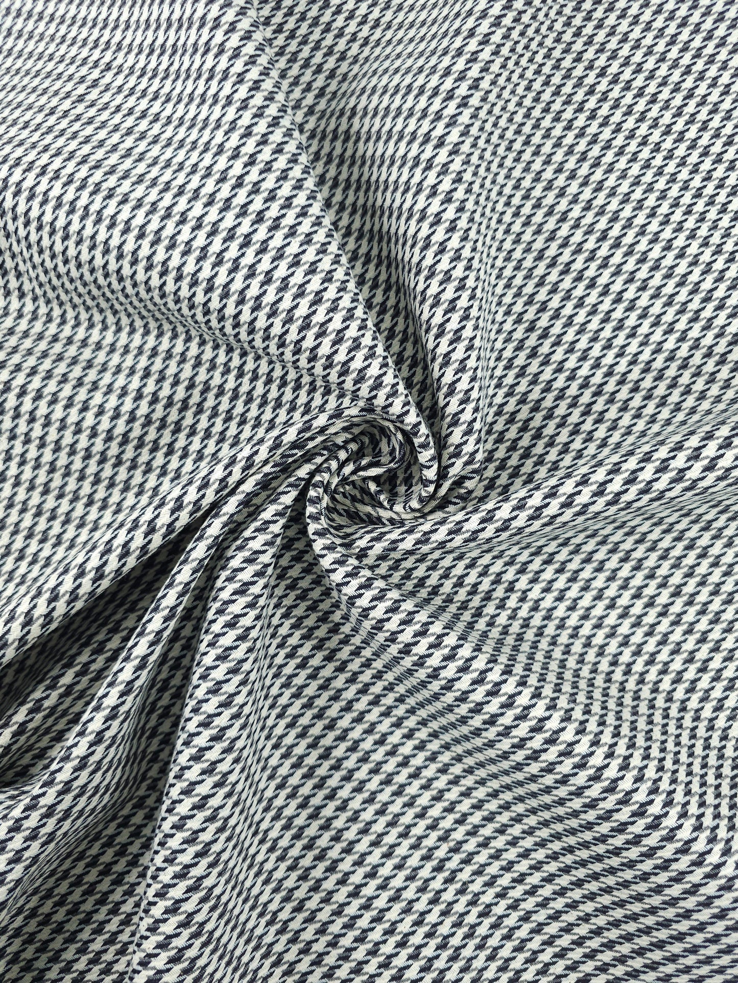 Black/Off-White Dogtooth Denim