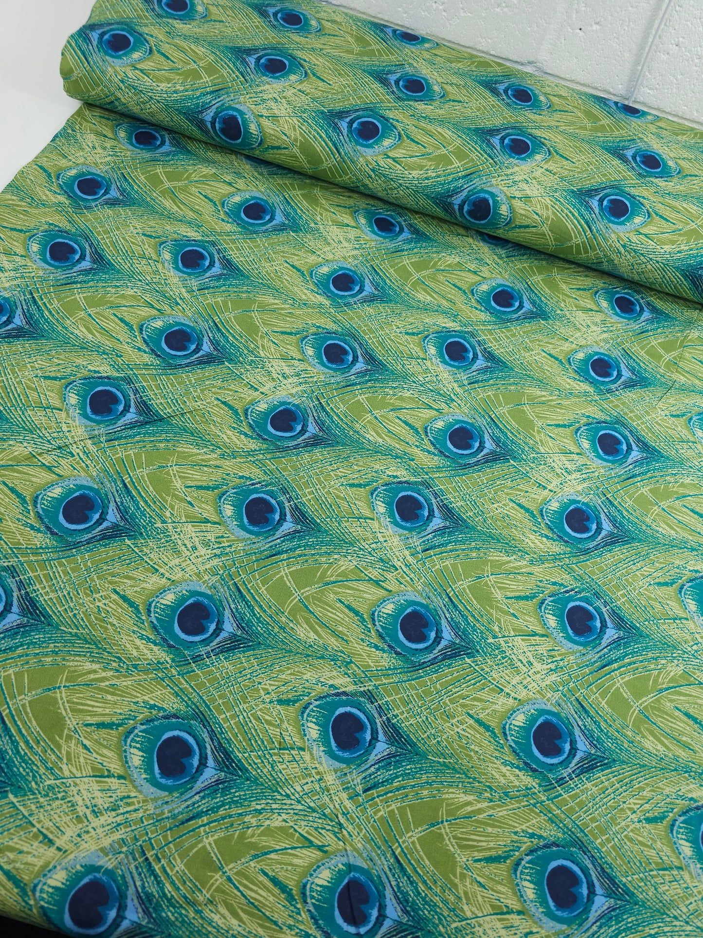 Peacock Feathers 100% Cotton 103" *EXTRA WIDE*