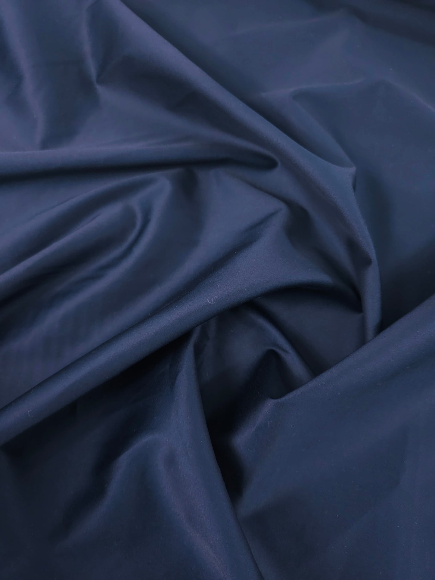 Petrol Navy Cotton Sateen