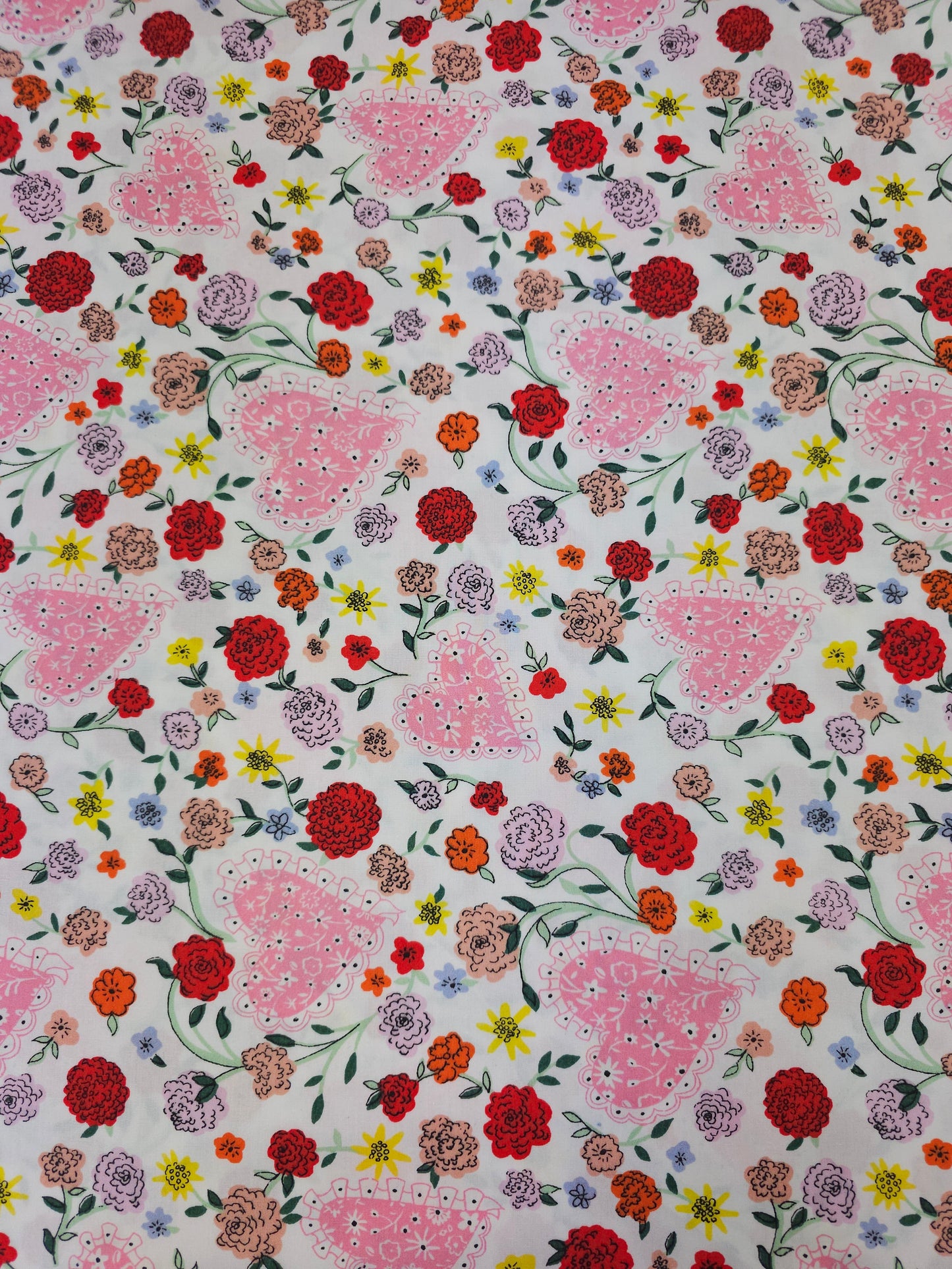 Floral Heart Brave Soul 100% Cotton - Cath Kidston 98" *EXTRA WIDE*