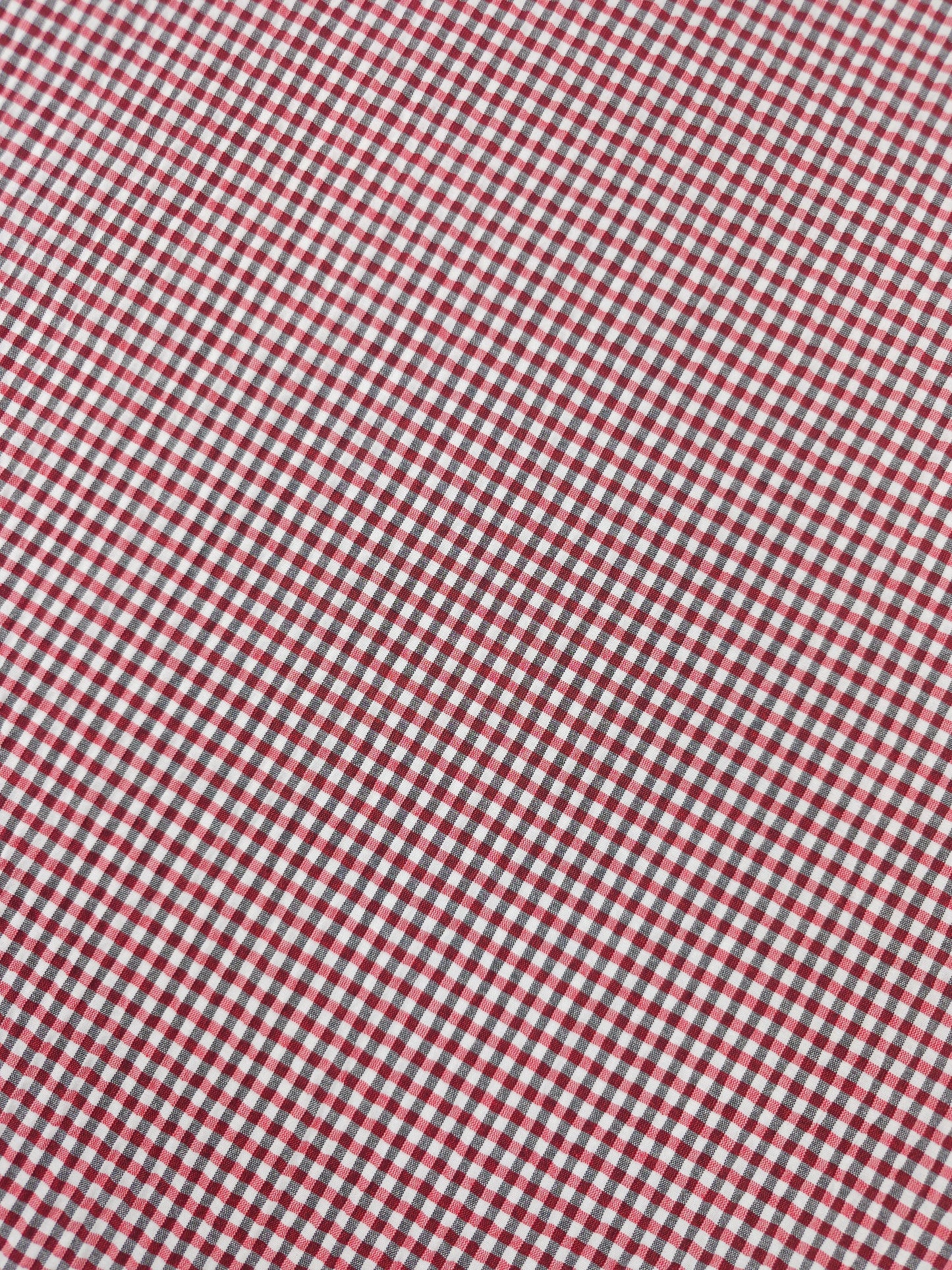 Red/Black Mini Gingham Poly Cotton
