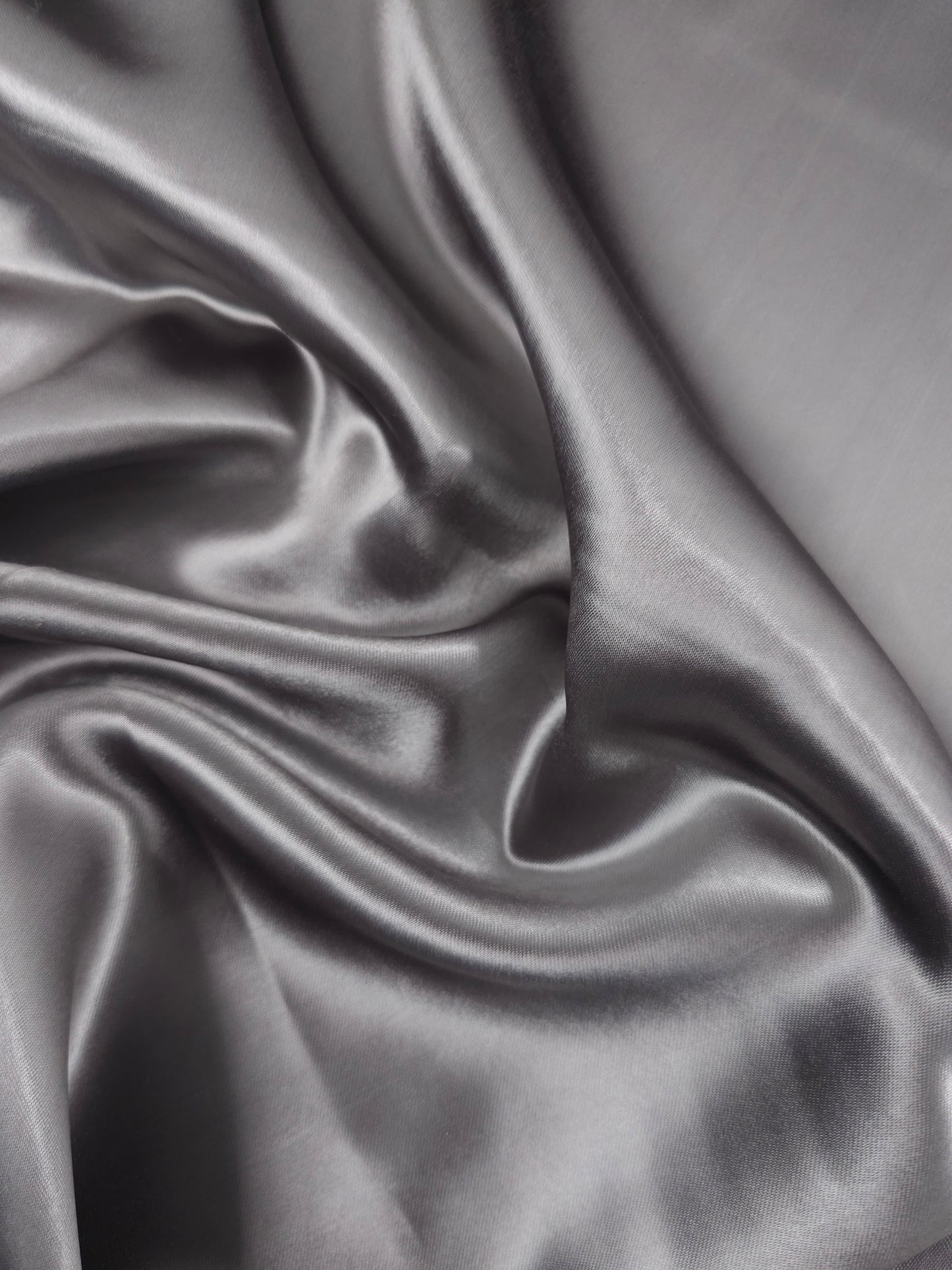 Pebble Grey Liquid Satin