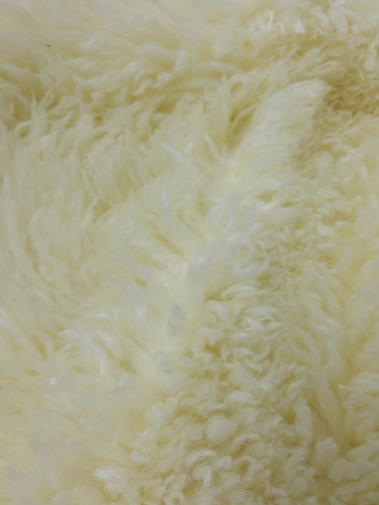 Ivory Cream Soft Shaggy Faux Fur