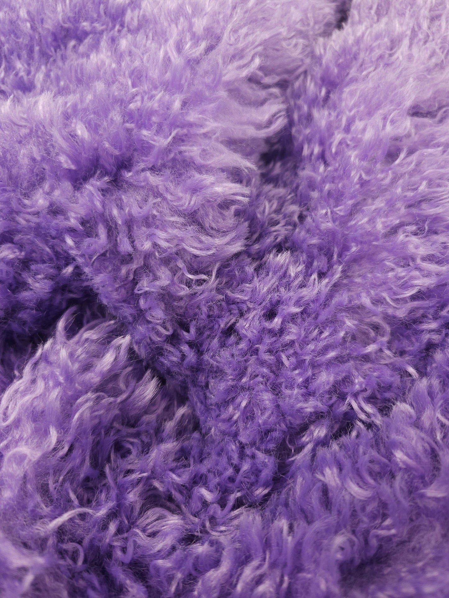 Purple Soft Shaggy Faux Fur