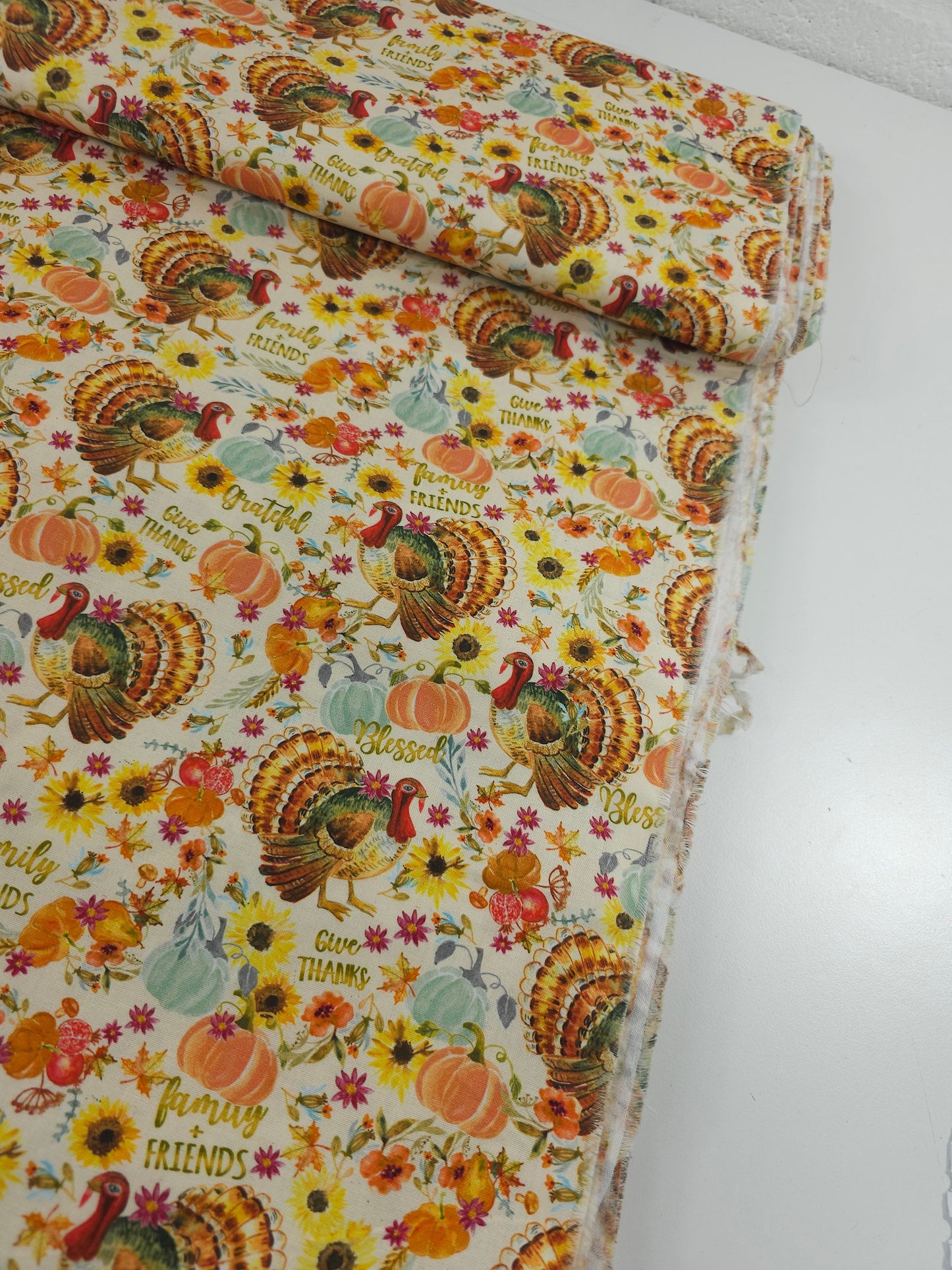 Thanksgiving Turkey Harvest 100% Cotton