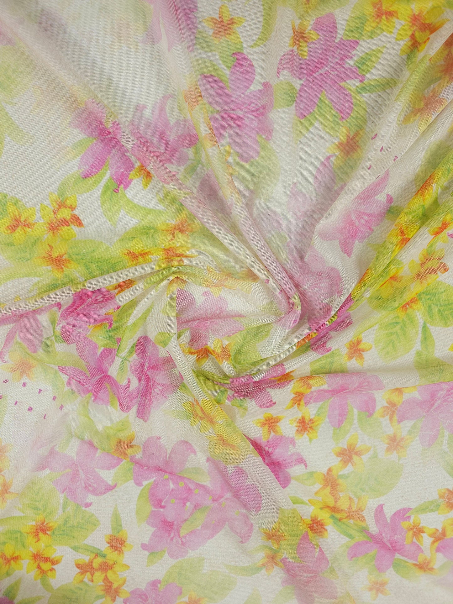 Static Fade Hibiscus Floral Mesh *POSTER GIRL*