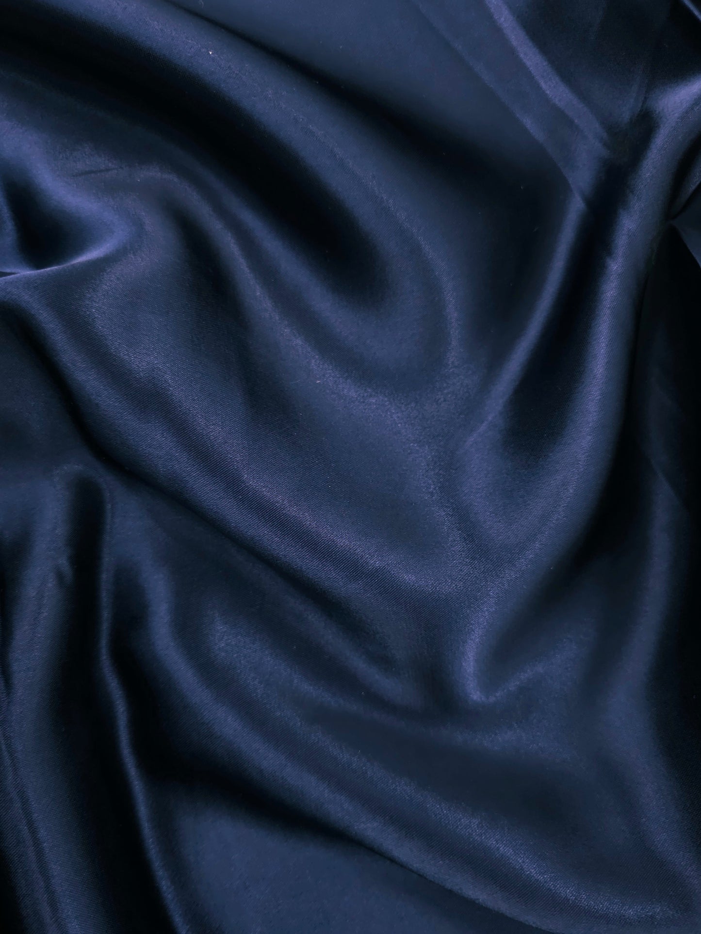 Navy Liquid Satin