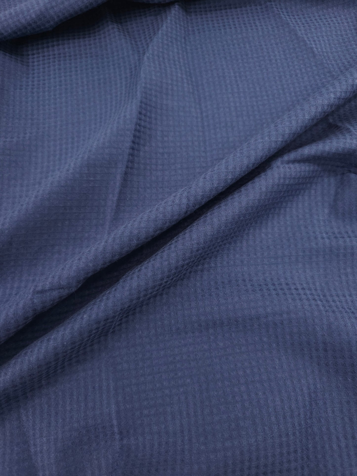 Hale Navy Soft Waffle Cotton