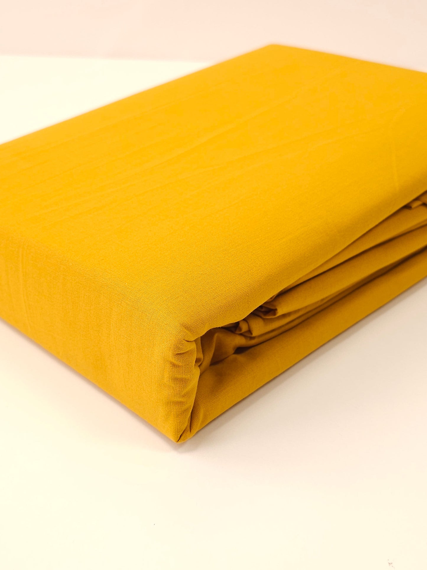 Marigold Yellow Fitted Sheet - 100% Percale Cotton