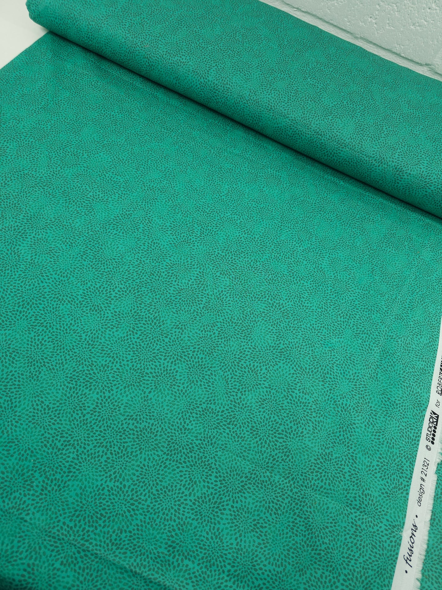 Light Teal Mini Petal Fusion 100% Cotton 102" - Robert Kaufman *EXTRA WIDE*