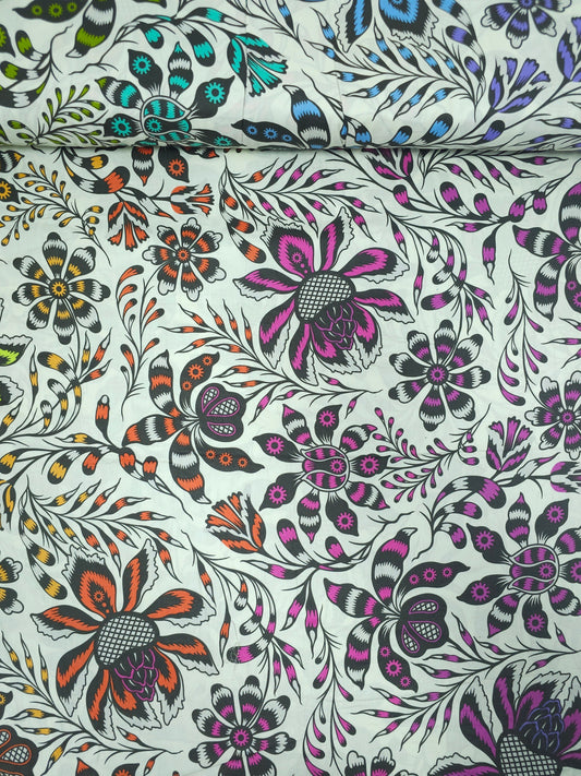 Ivory Free Spirit Cotton Sateen 108” - Tula Pink (Various Sizes)